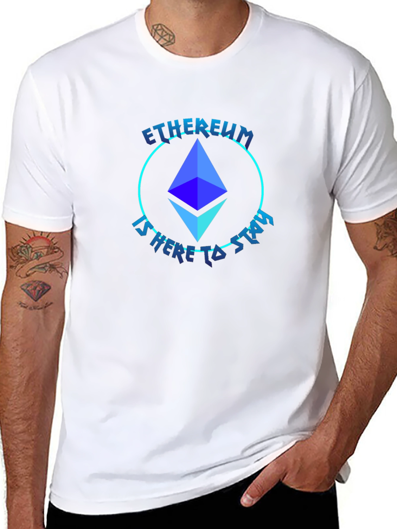 Ethereum Crypto T-Shirt - Here to Stay!