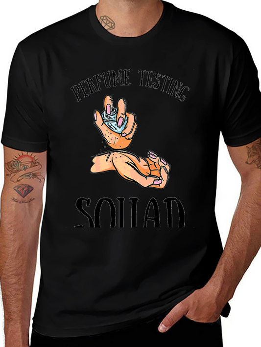 Perfume Testing Squad Black Graphic Tee