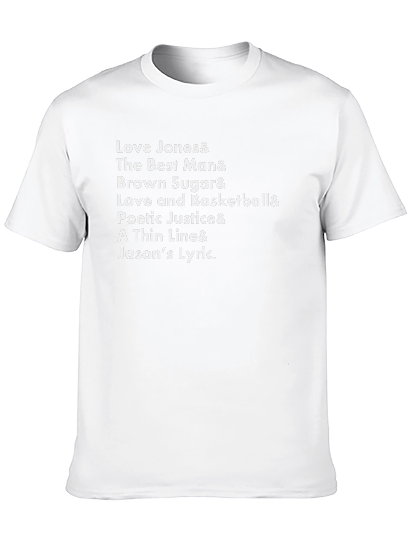 Black T-Shirt Featuring Classic Movie Titles