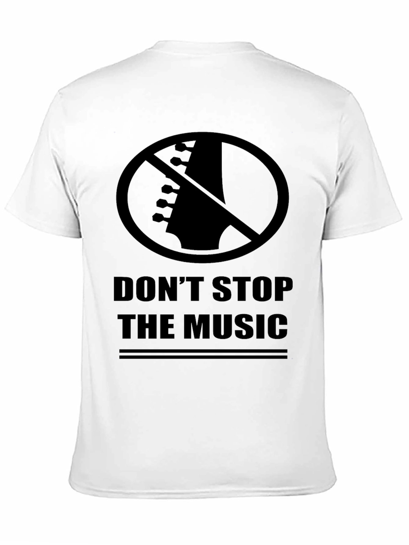 Dont Stop The Music Graphic Tee - Black