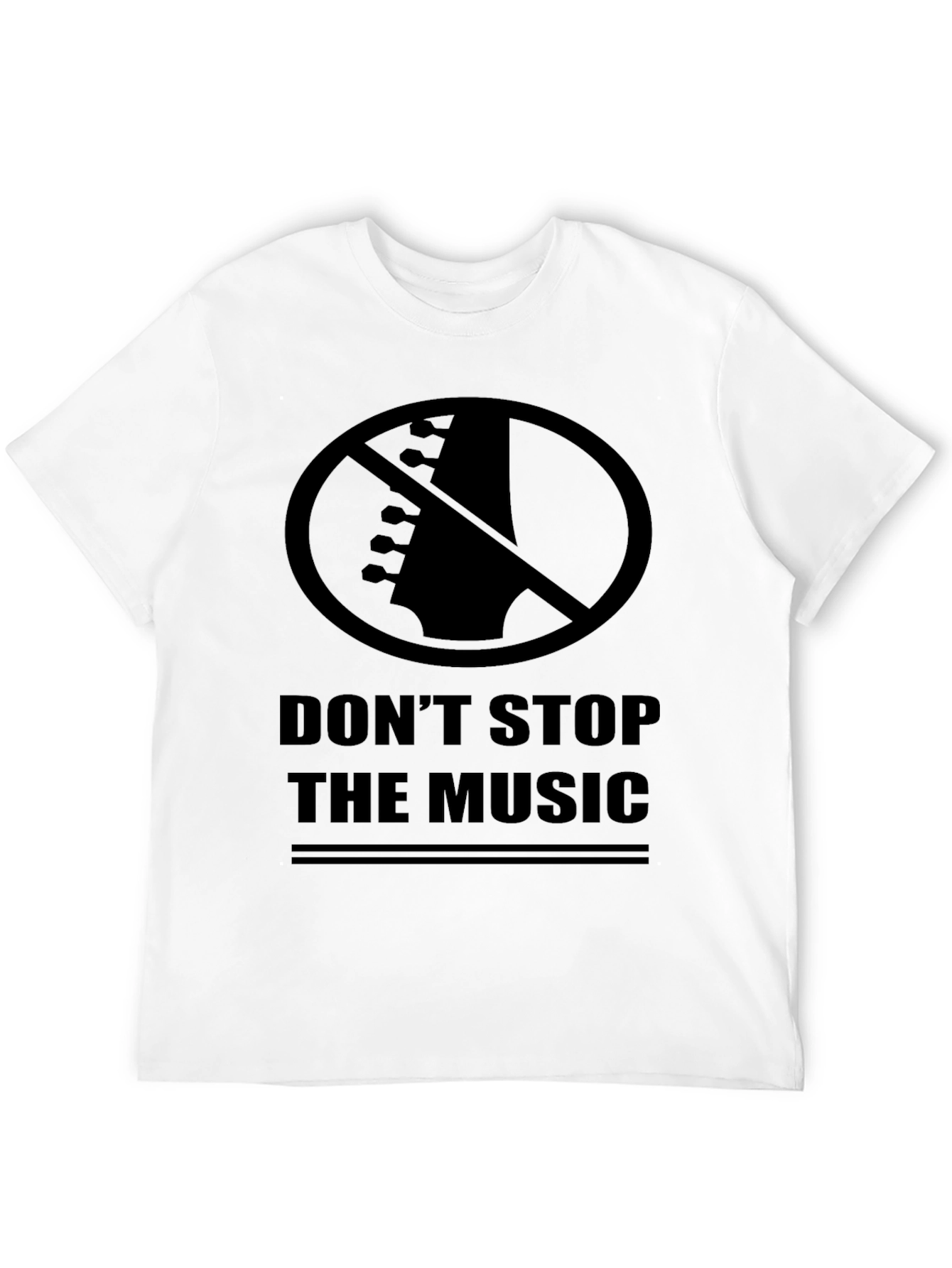 Dont Stop The Music Graphic Tee - Black