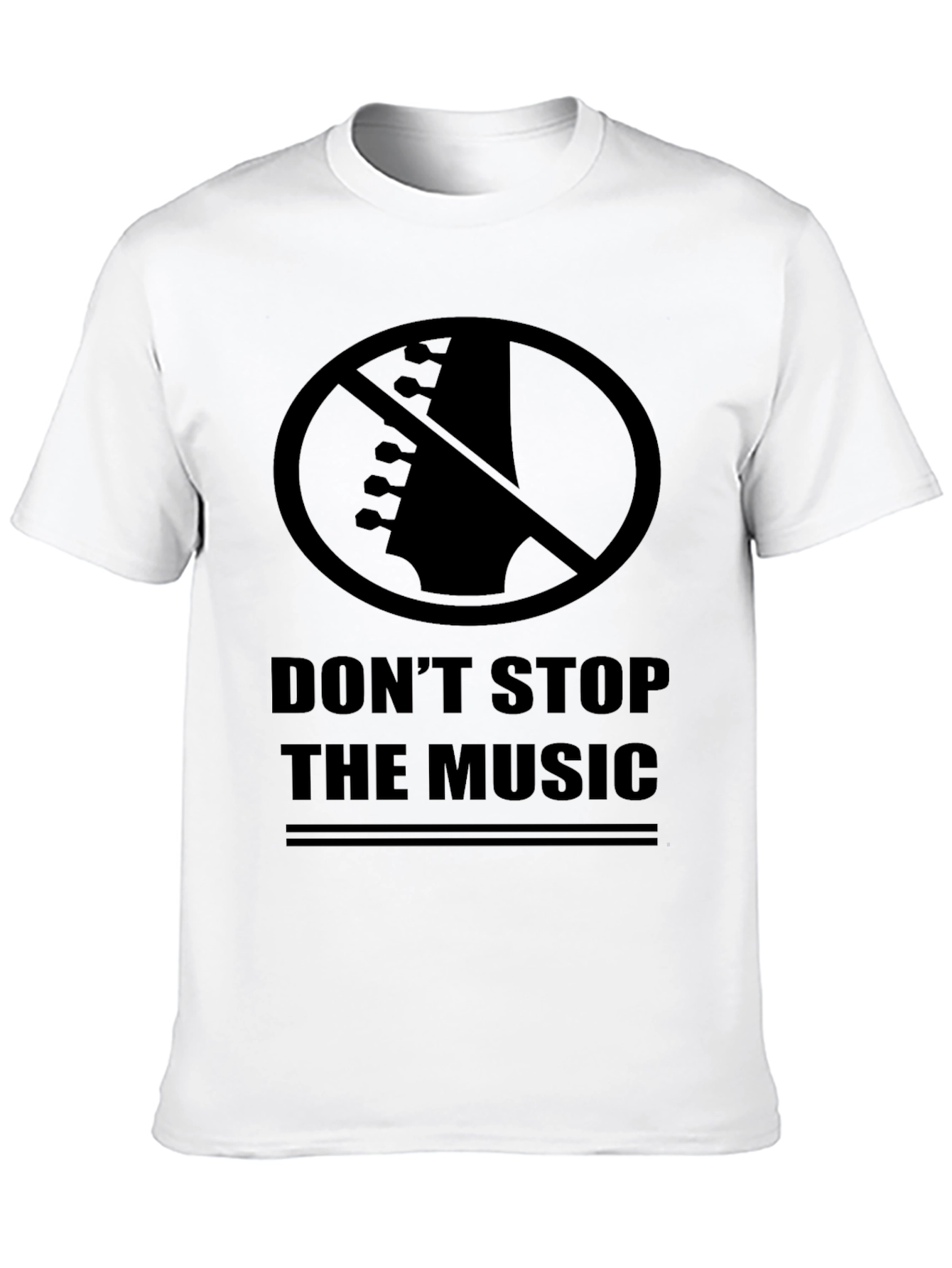 Dont Stop The Music Graphic Tee - Black