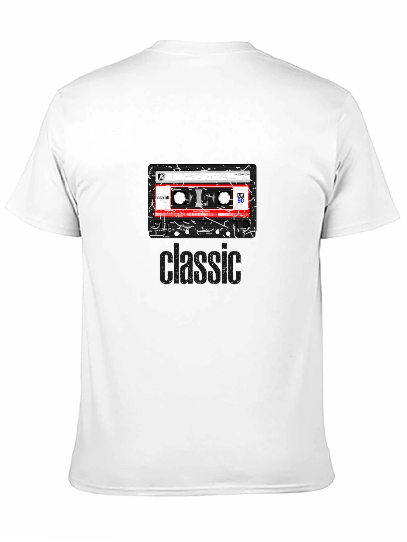Retro Cassette Tape Graphic T-Shirt - Classic 90s Style