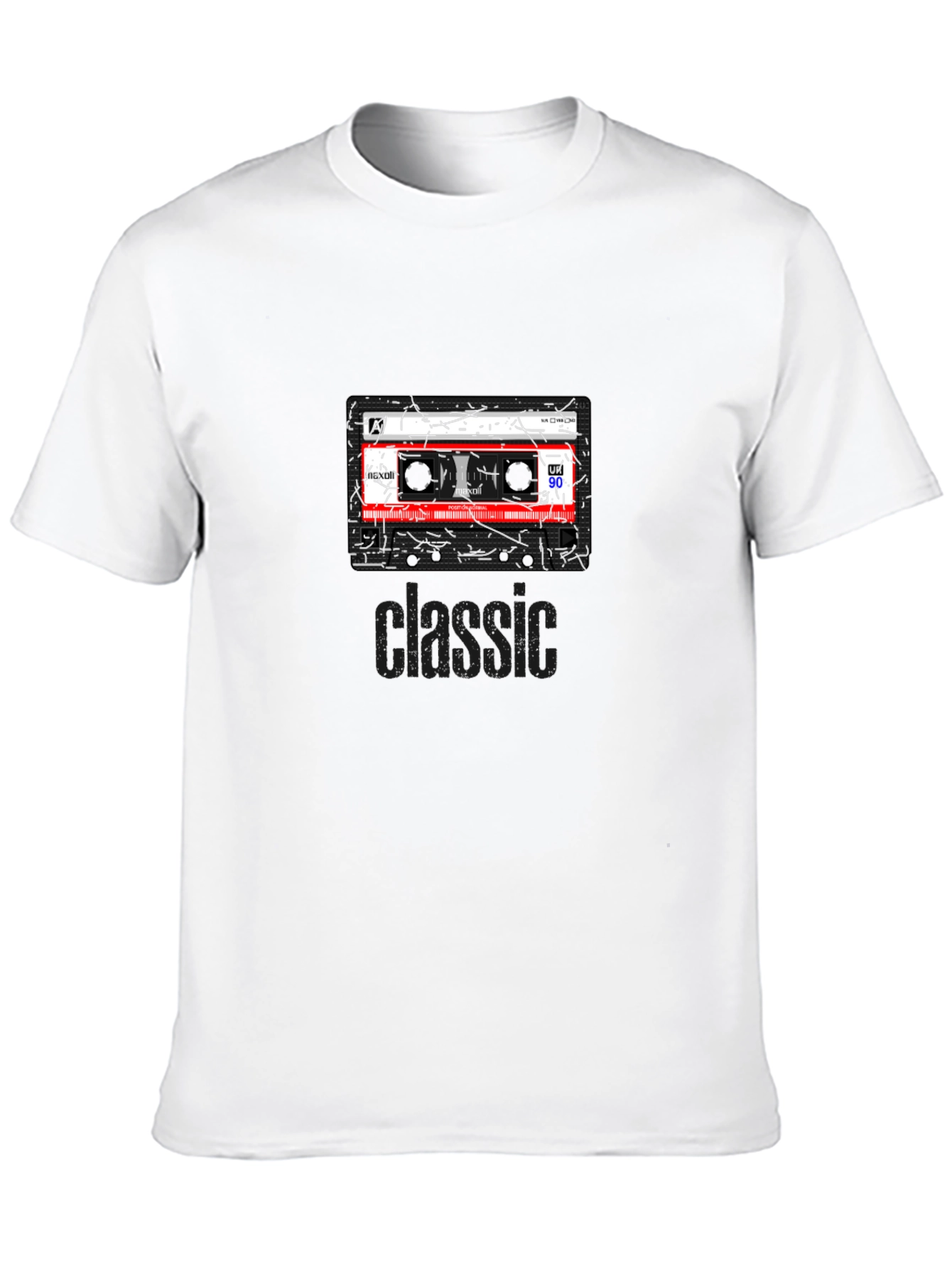 Retro Cassette Tape Graphic T-Shirt - Classic 90s Style