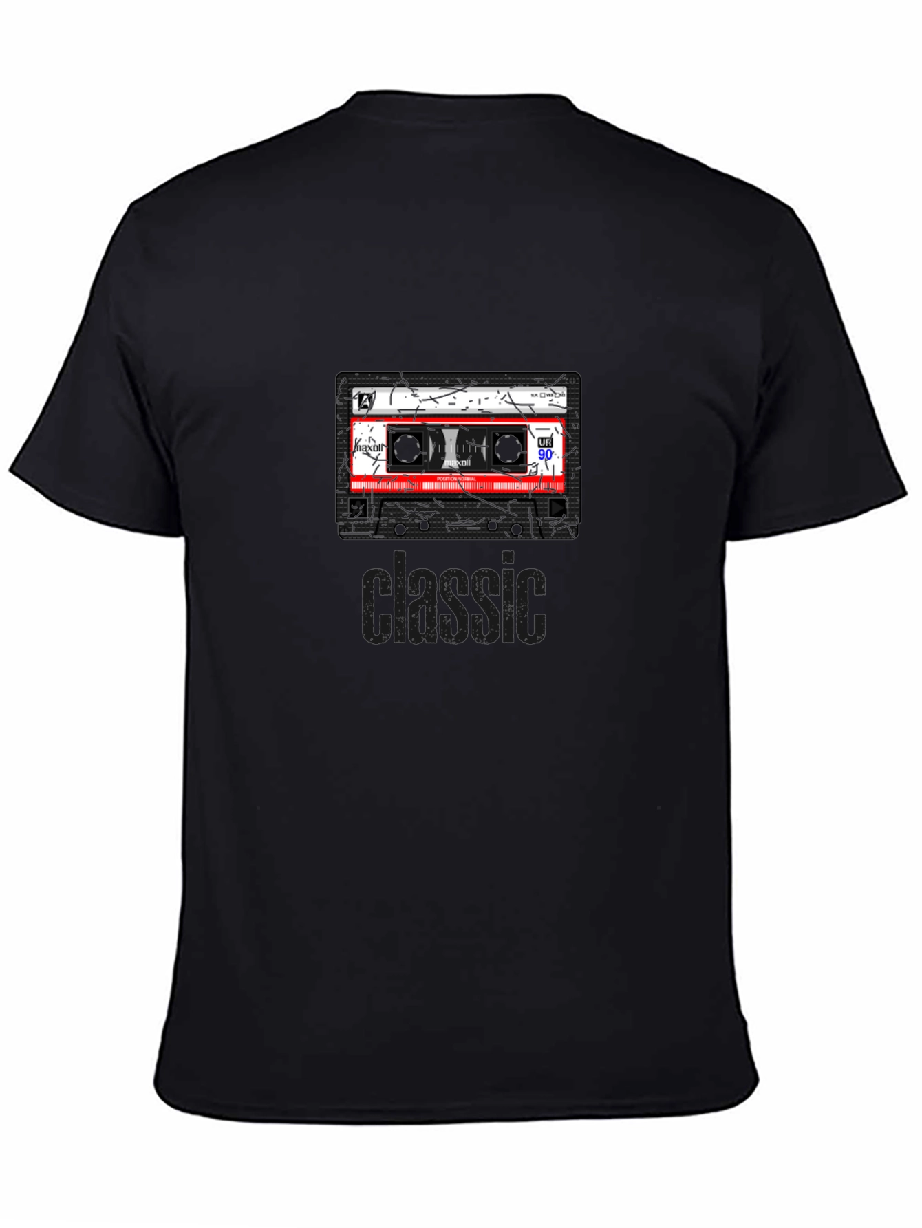 Retro Cassette Tape Graphic T-Shirt - Classic 90s Style