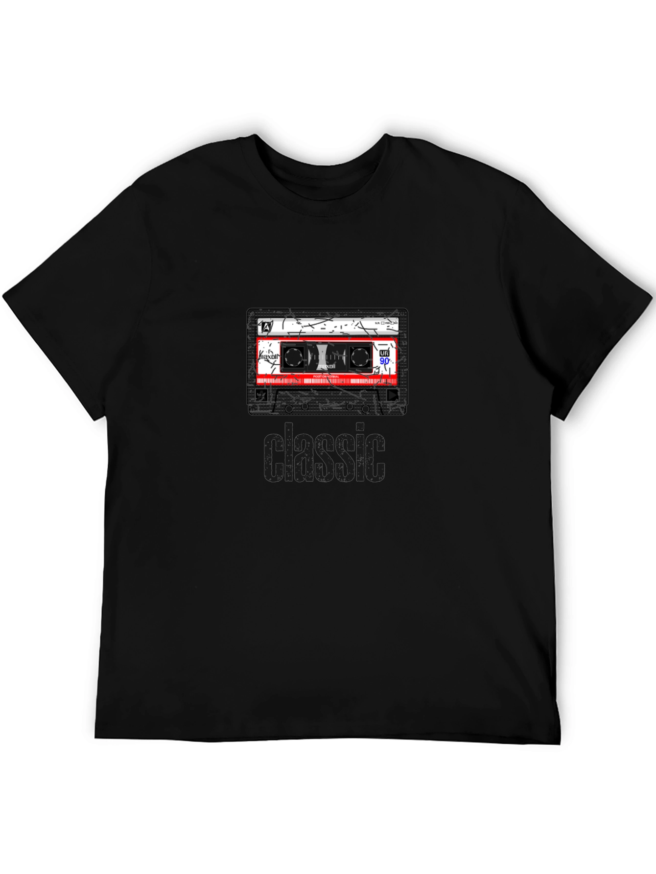 Retro Cassette Tape Graphic T-Shirt - Classic 90s Style