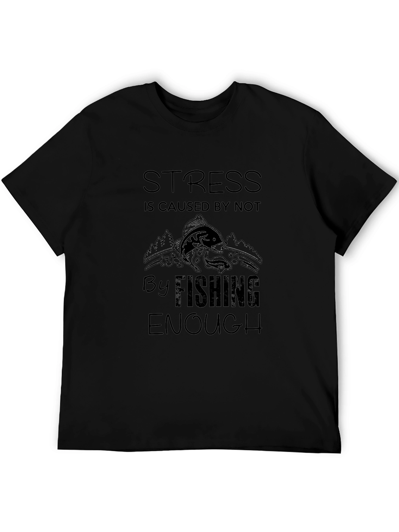 Fishing Graphic Tee - Stress Relief T-Shirt