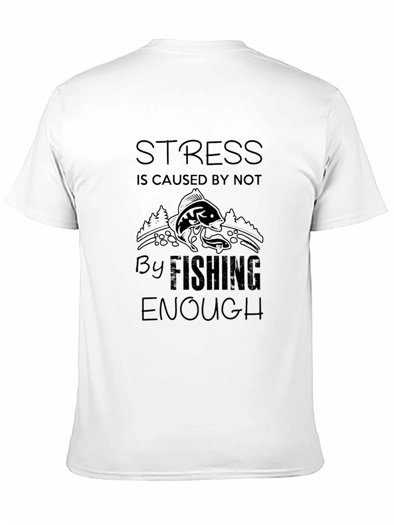 Fishing Graphic Tee - Stress Relief T-Shirt
