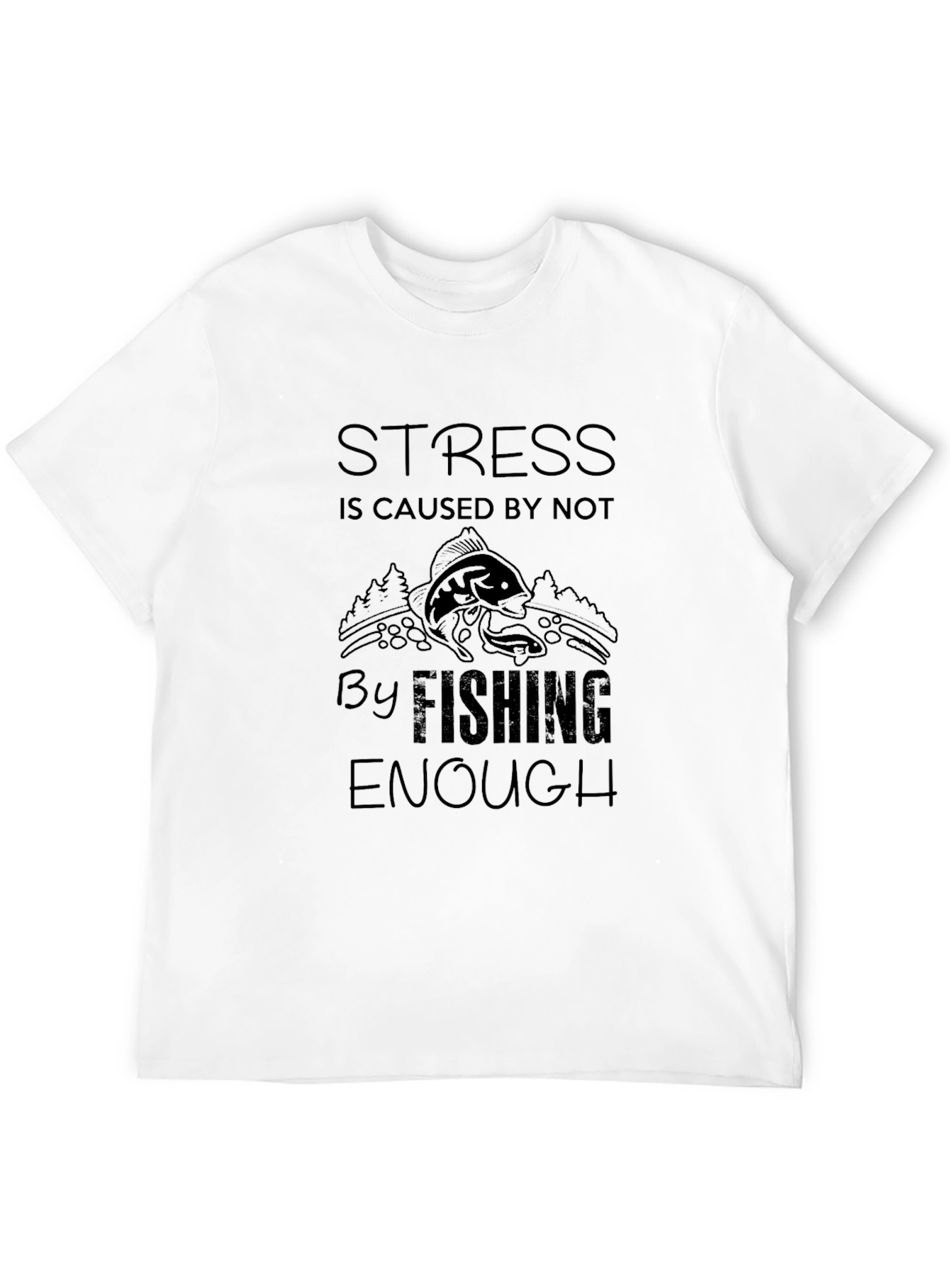 Fishing Graphic Tee - Stress Relief T-Shirt