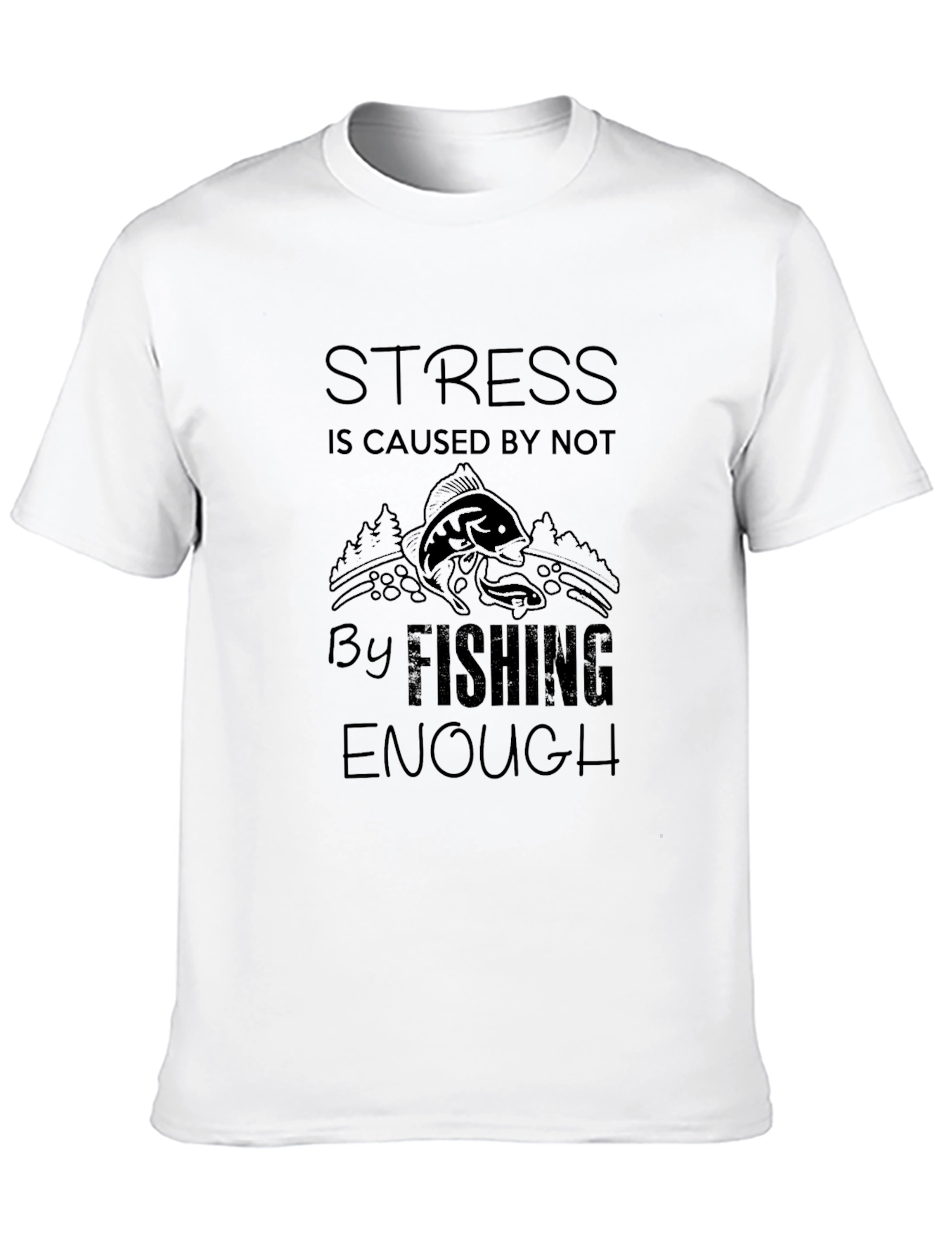 Fishing Graphic Tee - Stress Relief T-Shirt
