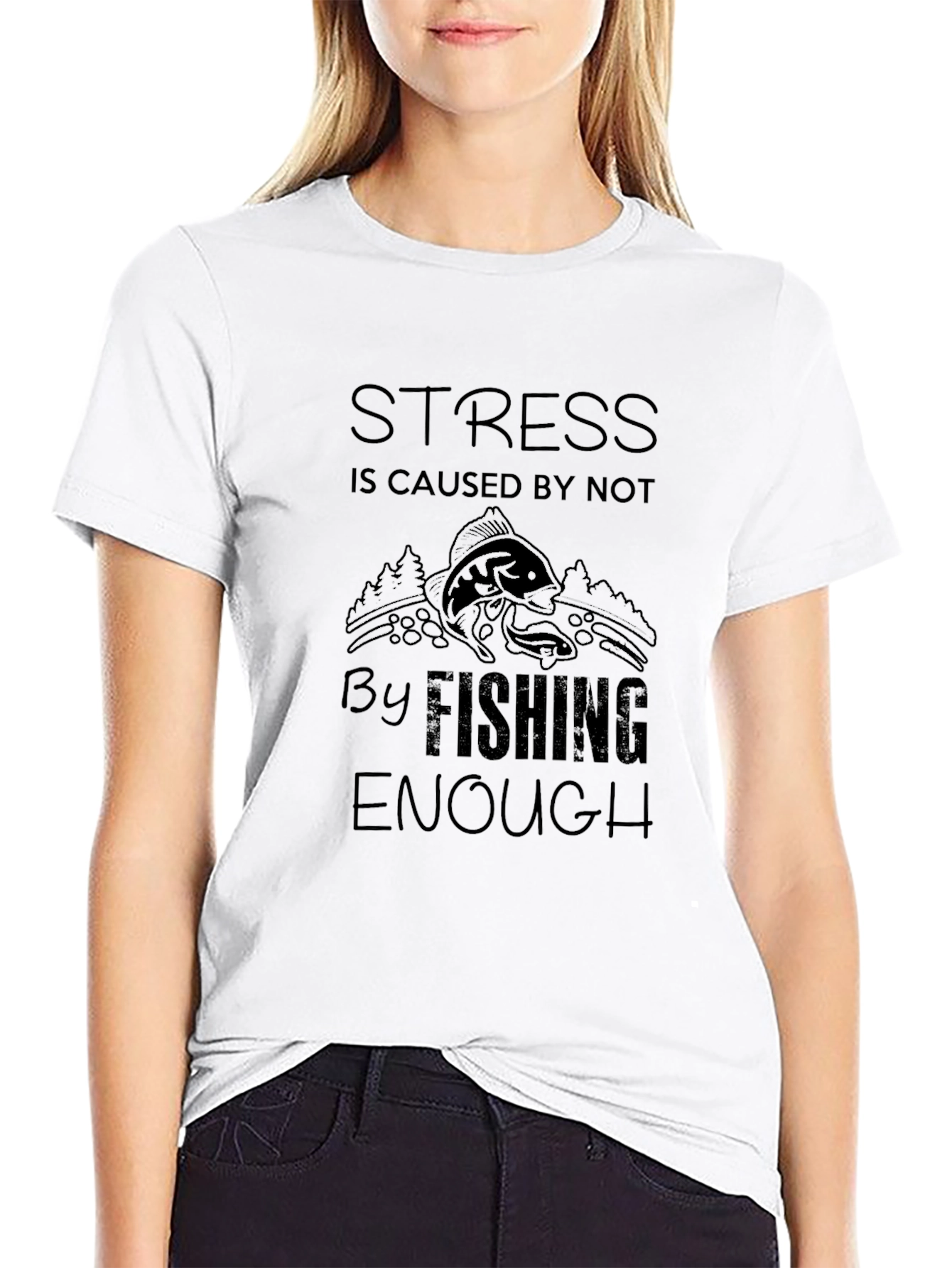 Fishing Graphic Tee - Stress Relief T-Shirt