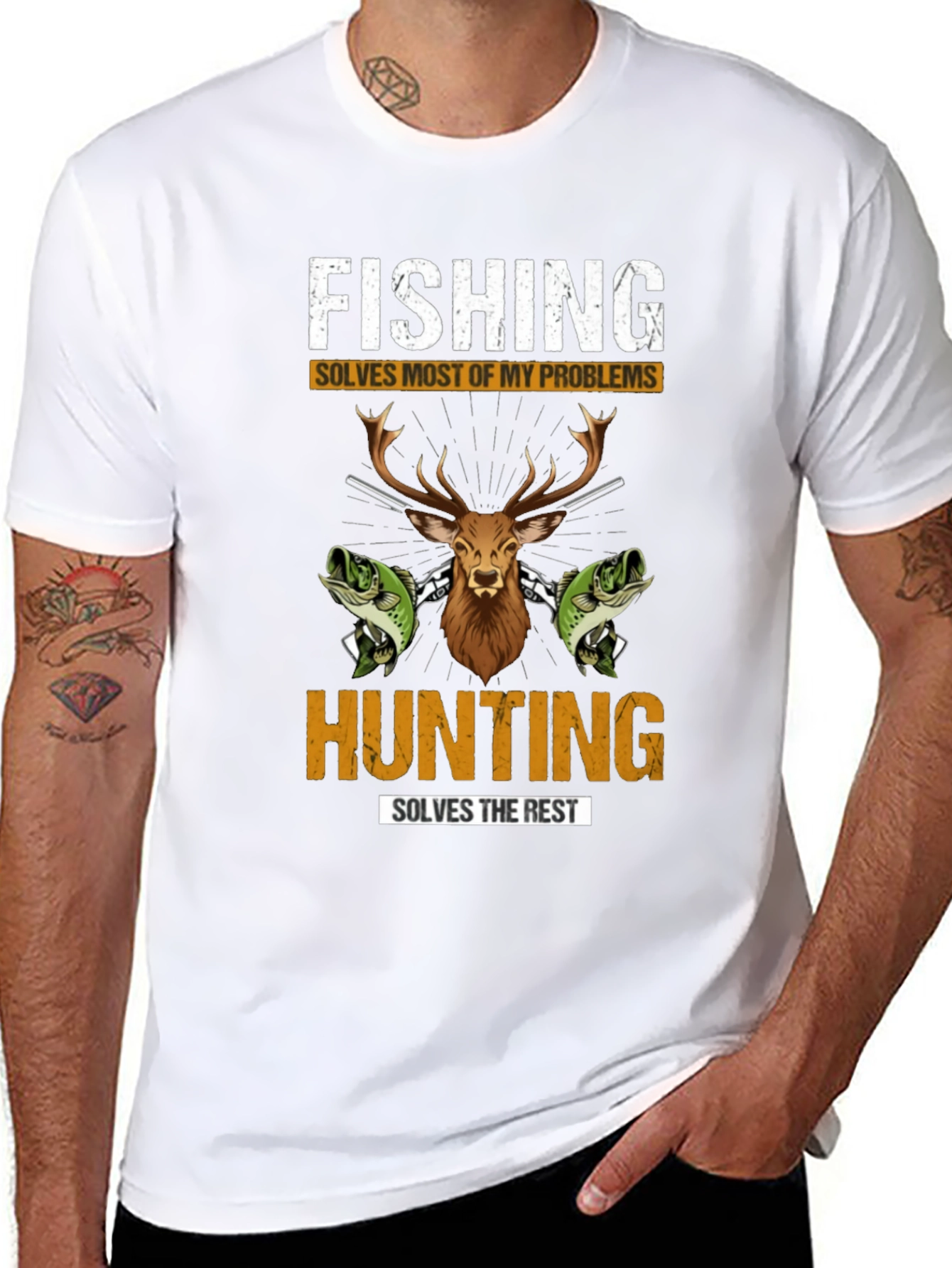 Fishing & Hunting Graphic Tee
