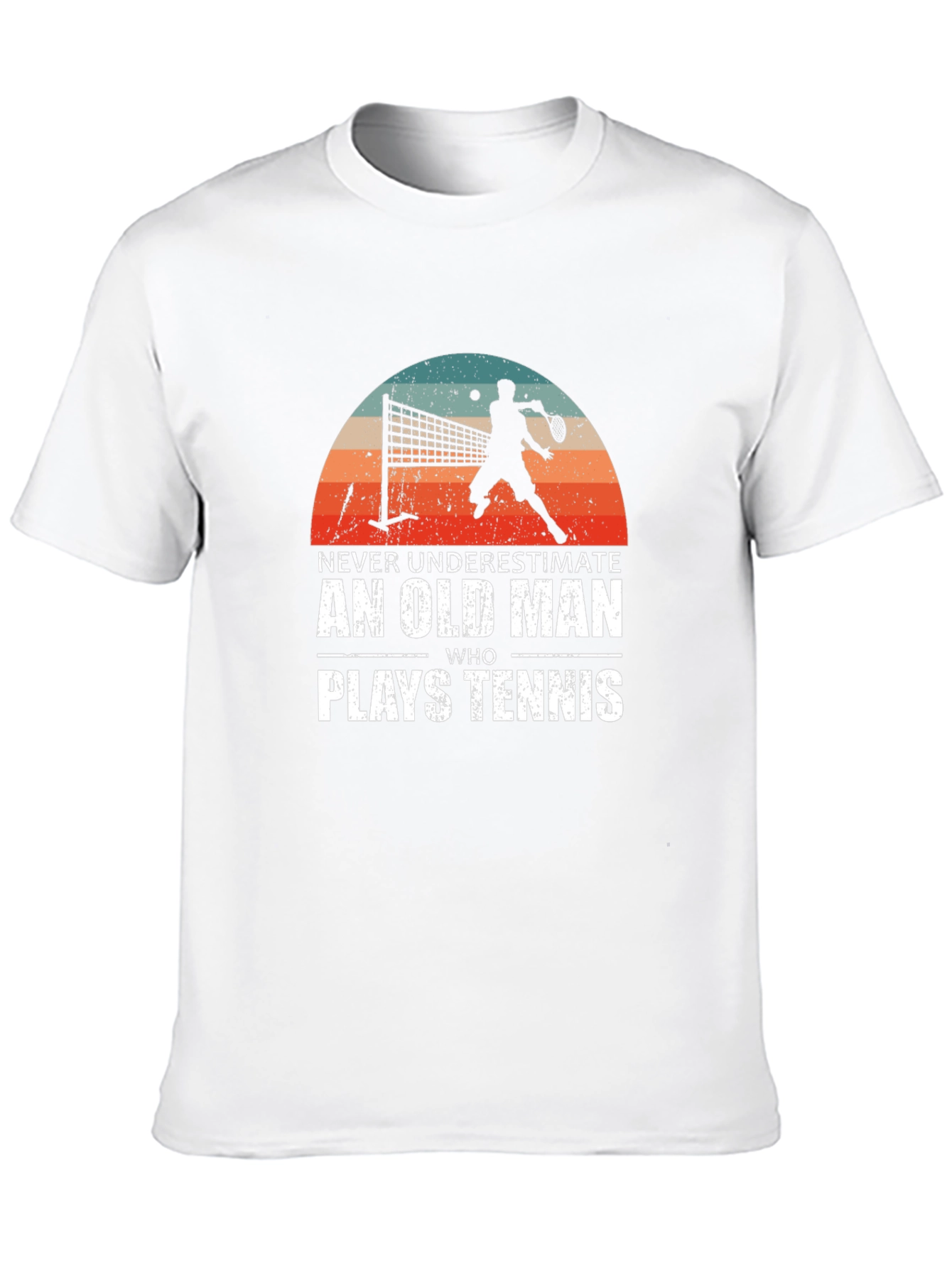 Never Underestimate Old Man Tennis T-Shirt