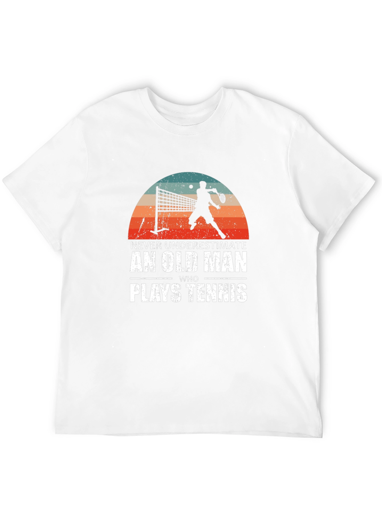 Never Underestimate Old Man Tennis T-Shirt