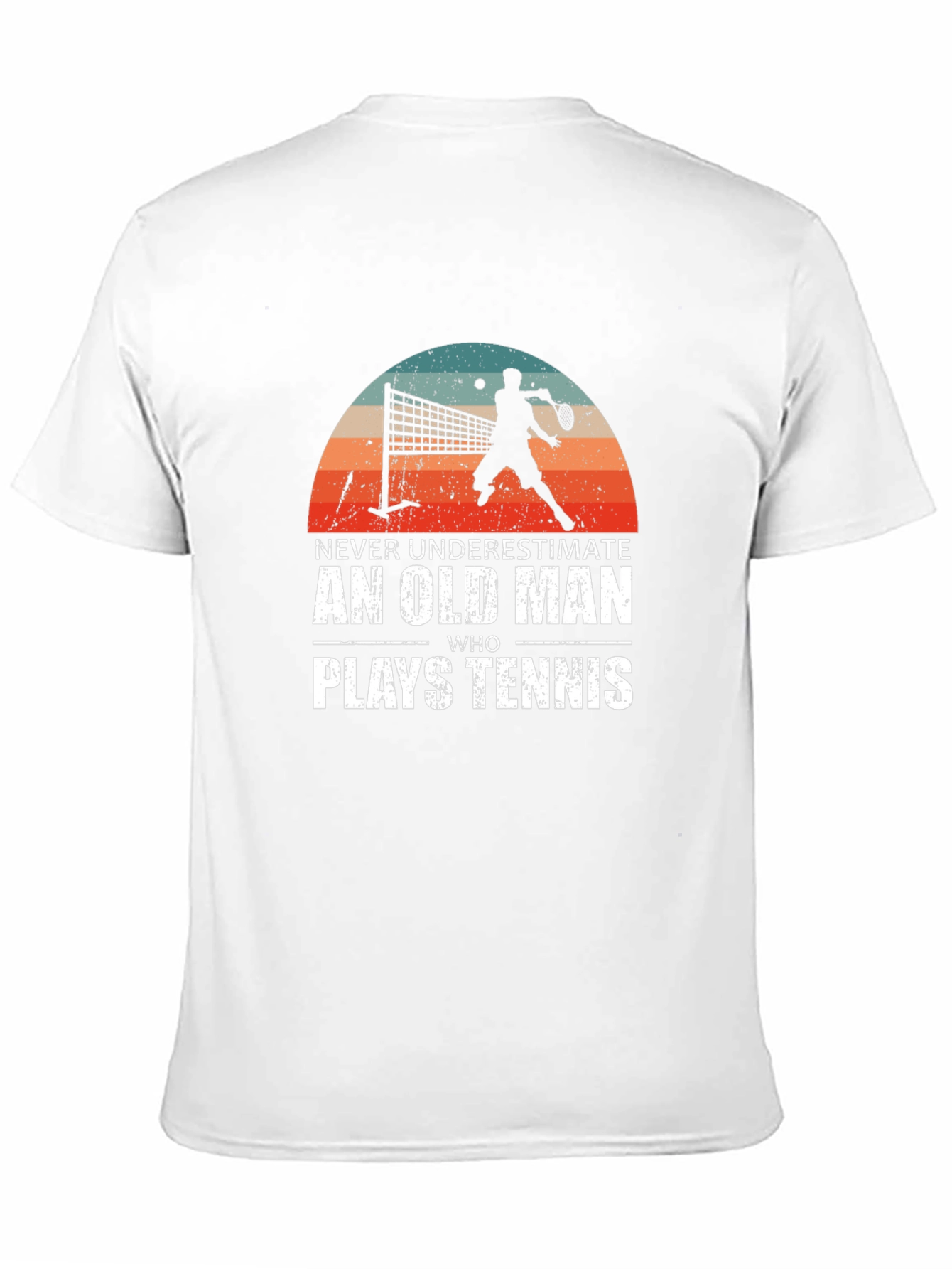 Never Underestimate Old Man Tennis T-Shirt