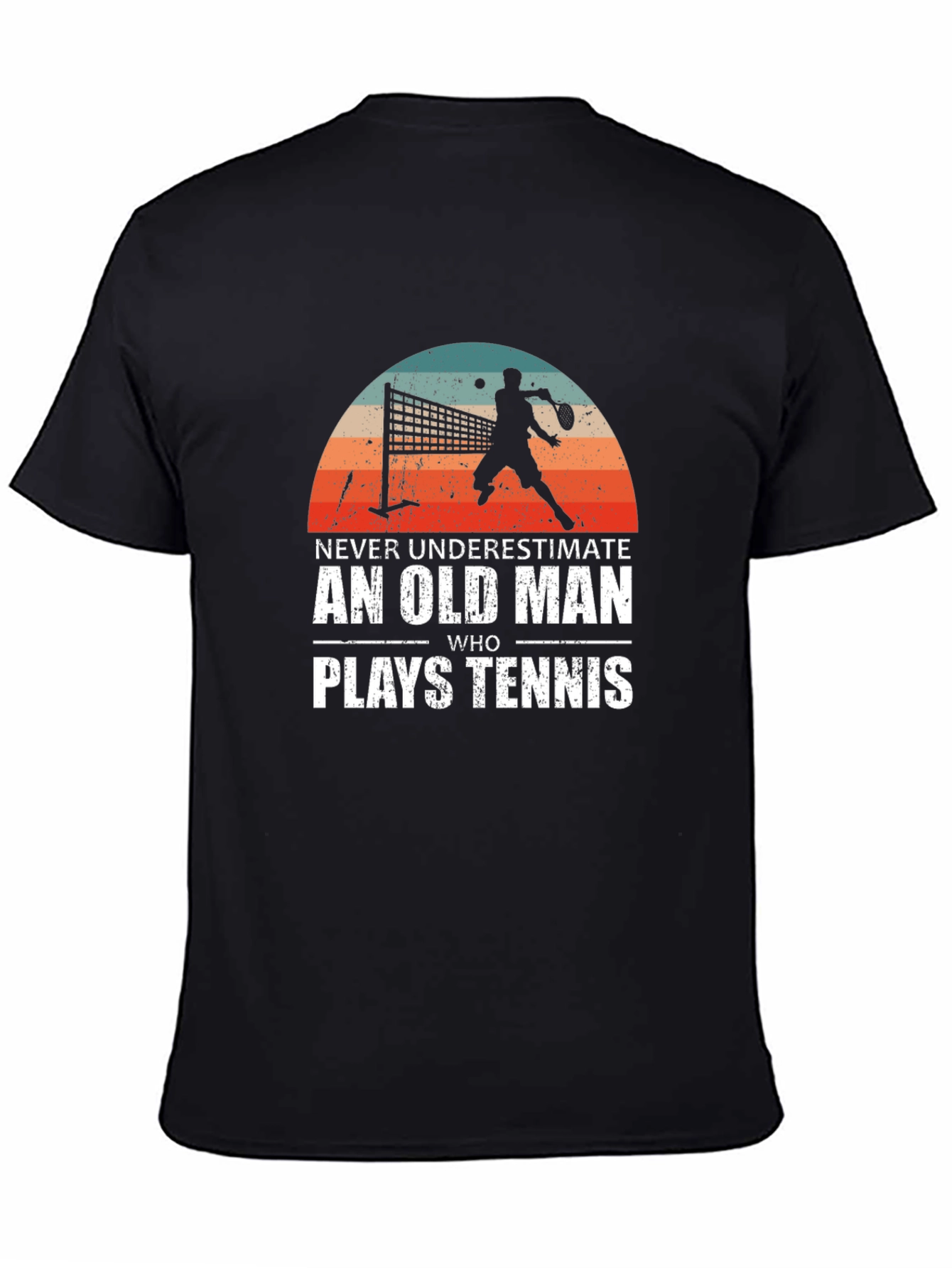 Never Underestimate Old Man Tennis T-Shirt