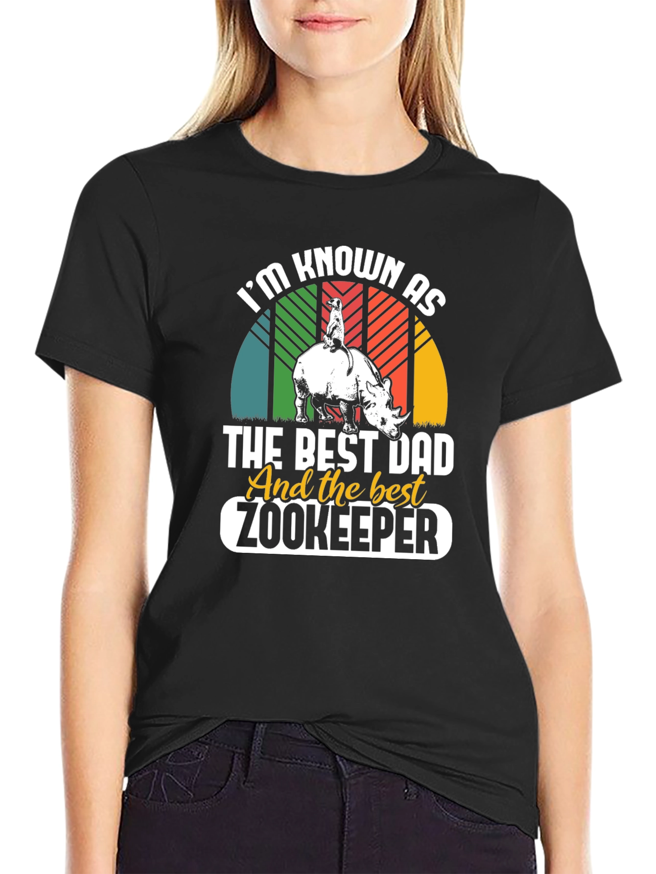 Best Dad Zookeeper Graphic T-Shirt