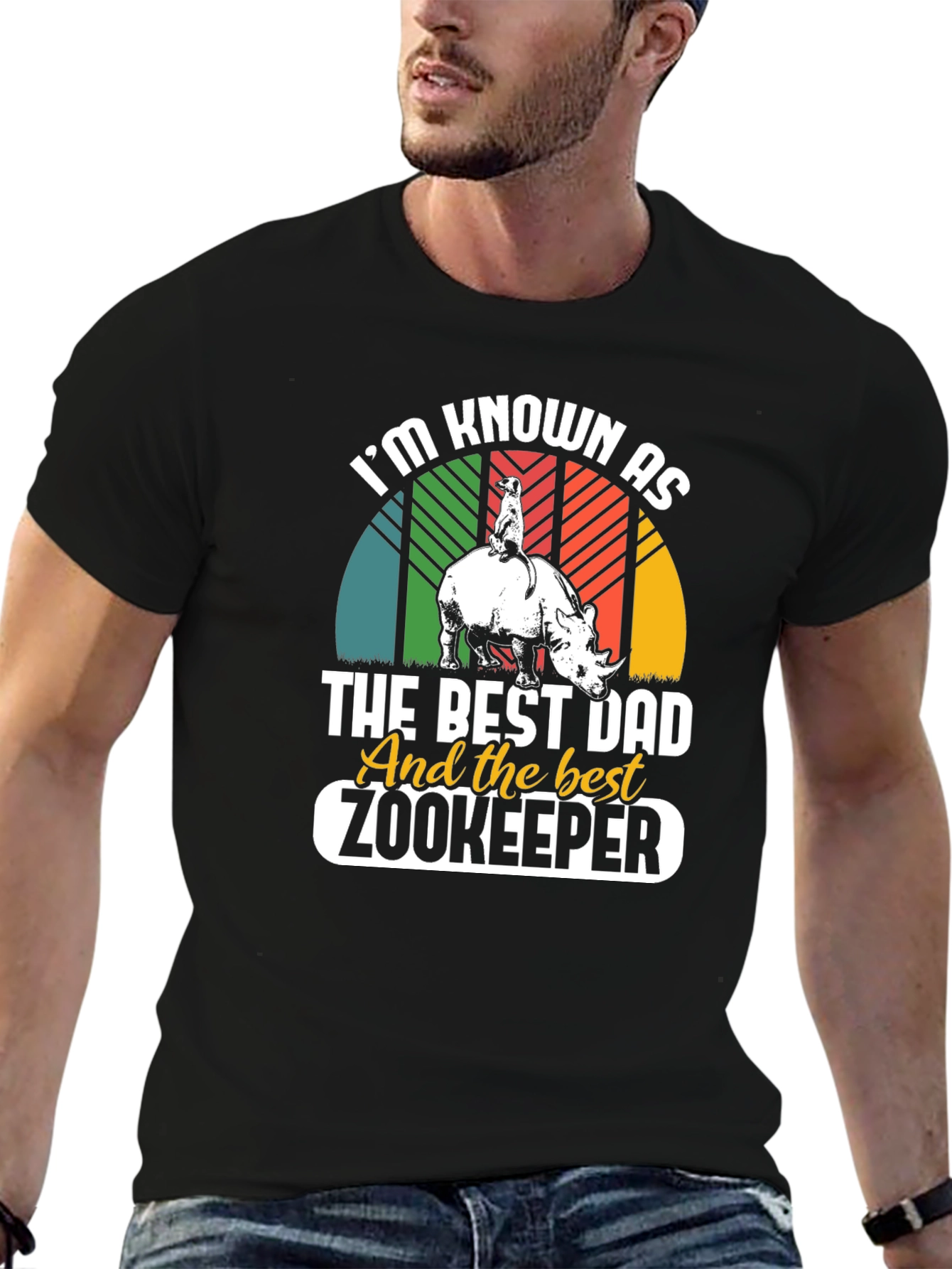Best Dad Zookeeper Graphic T-Shirt