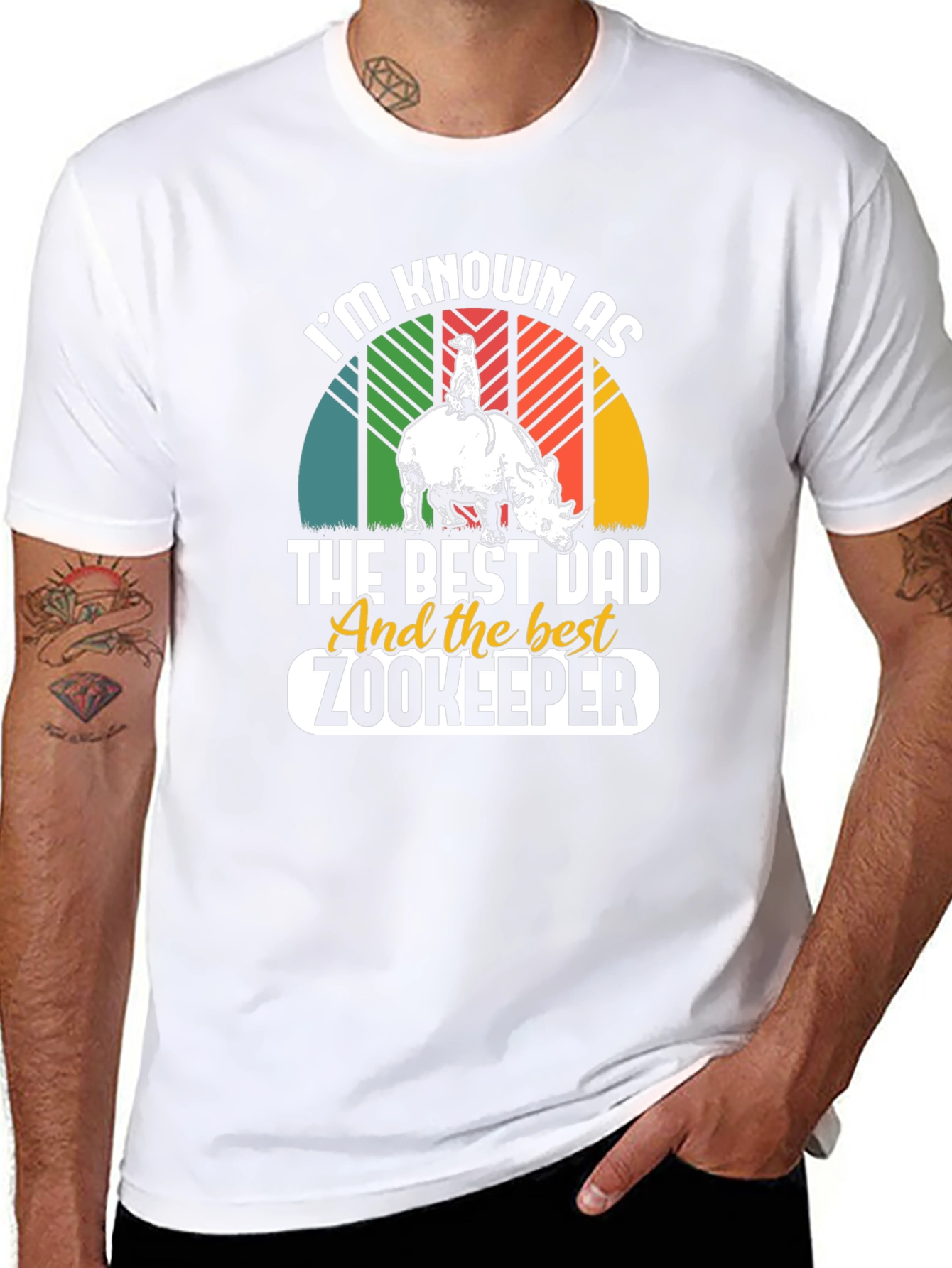 Best Dad Zookeeper Graphic T-Shirt