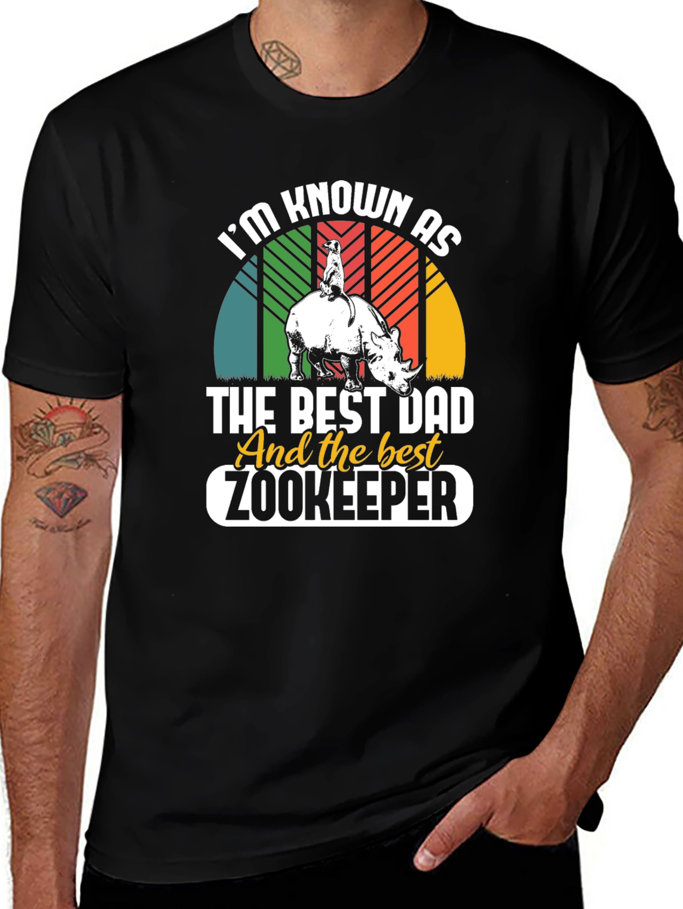 Best Dad Zookeeper Graphic T-Shirt
