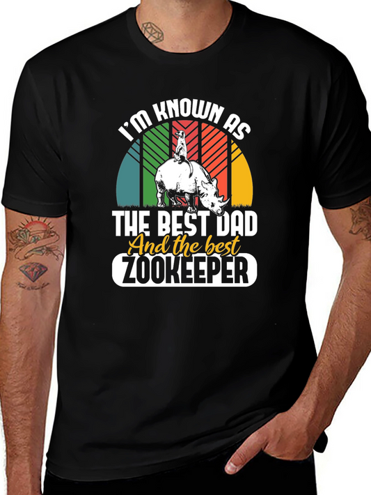 Best Dad Zookeeper Graphic T-Shirt