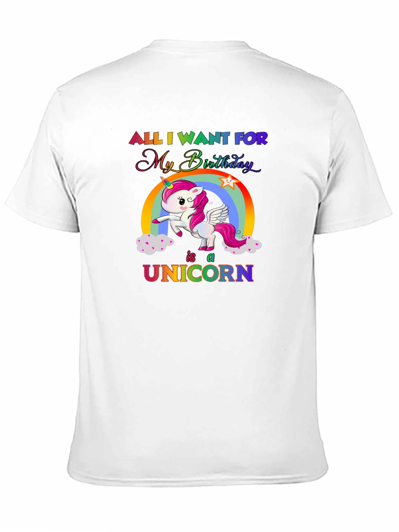 Unicorn Birthday Wish T-Shirt