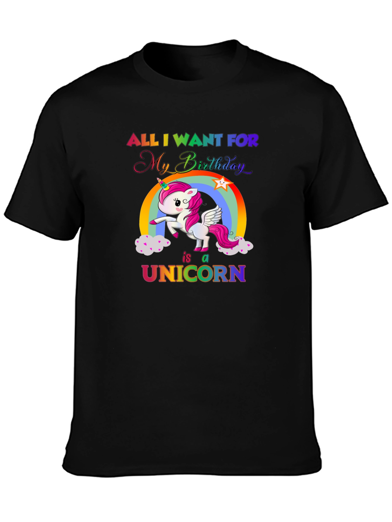 Unicorn Birthday Wish T-Shirt