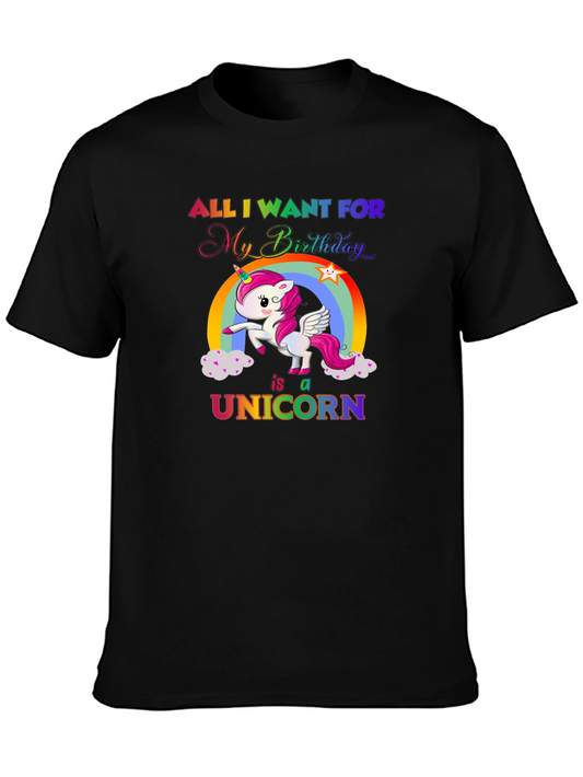 Unicorn Birthday Wish T-Shirt