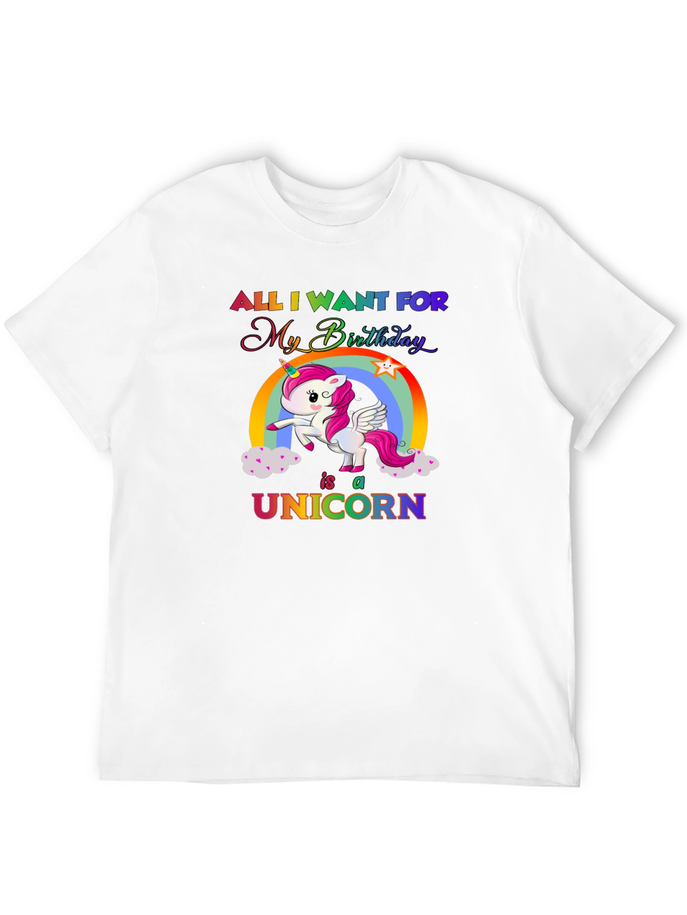 Unicorn Birthday Wish T-Shirt