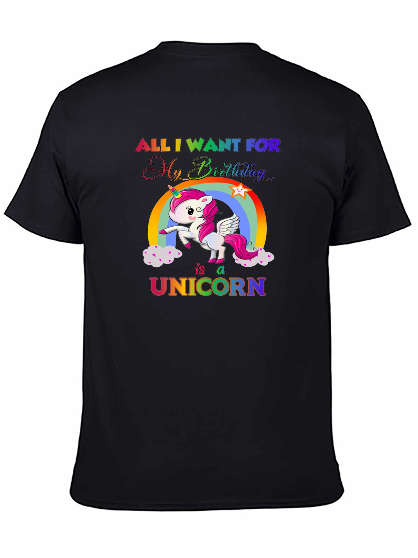 Unicorn Birthday Wish T-Shirt