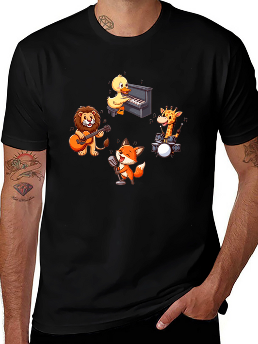 Musical Animal Band T-Shirt - Fun and Unique