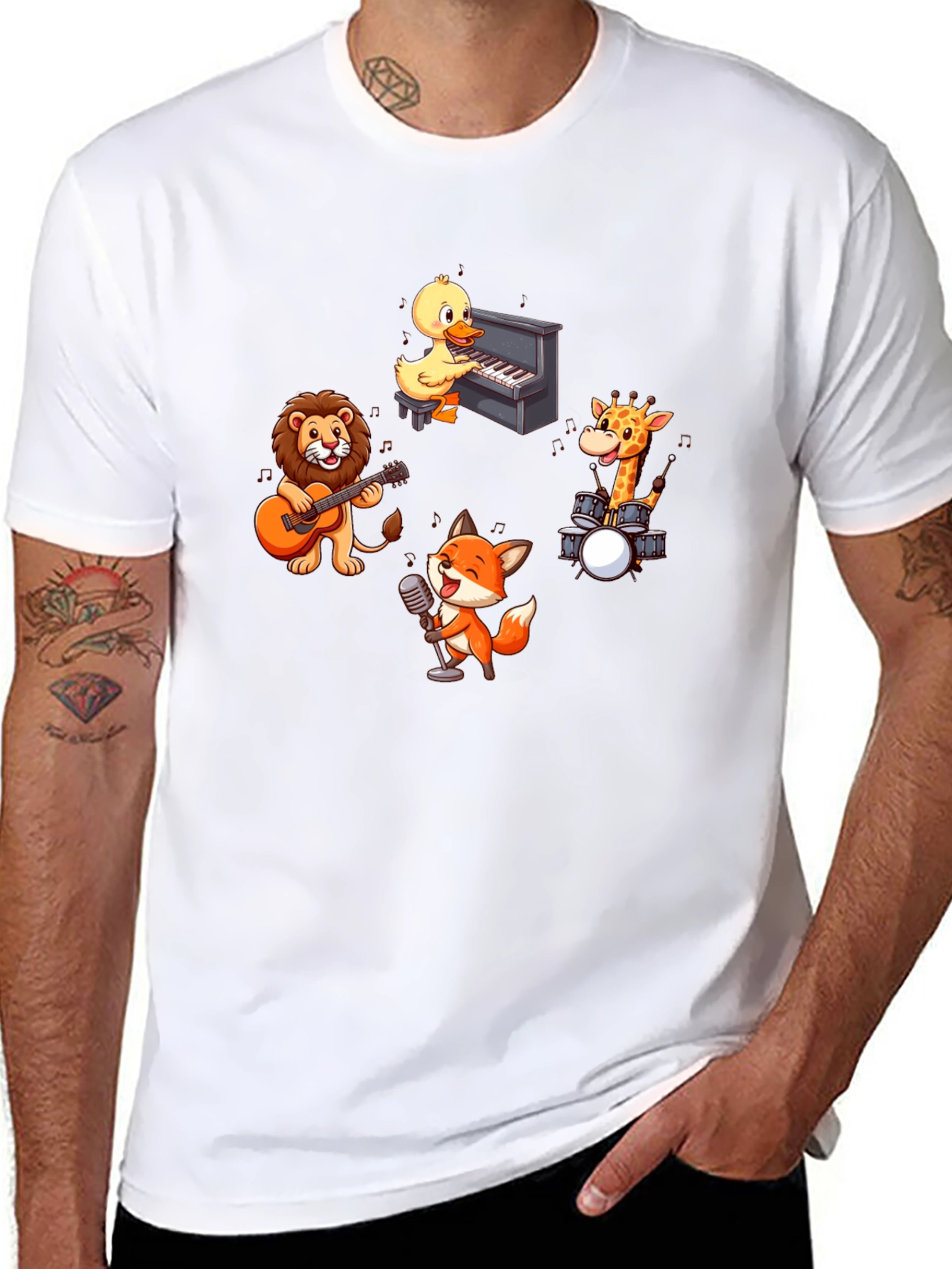 Musical Animal Band T-Shirt - Fun and Unique