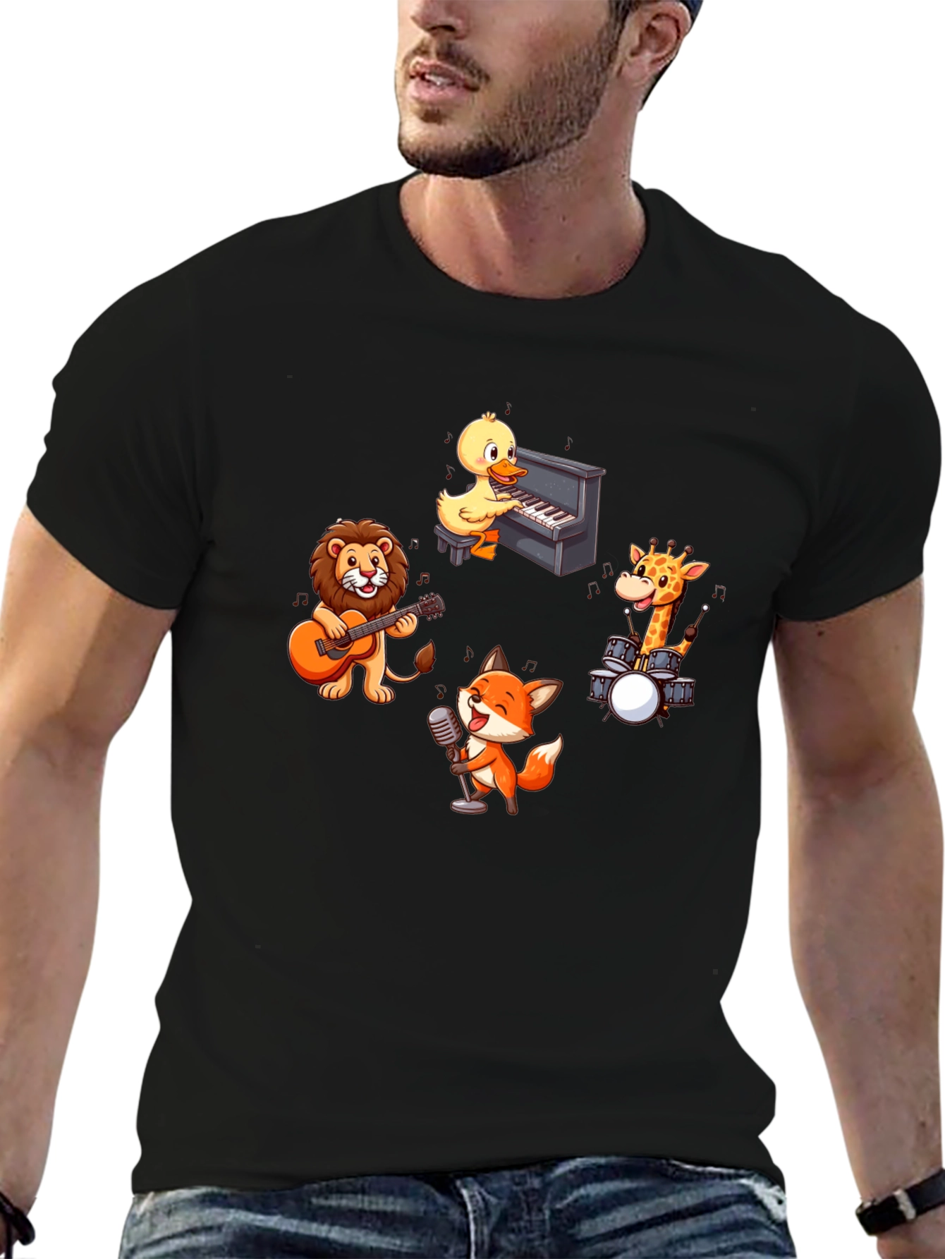 Musical Animal Band T-Shirt - Fun and Unique