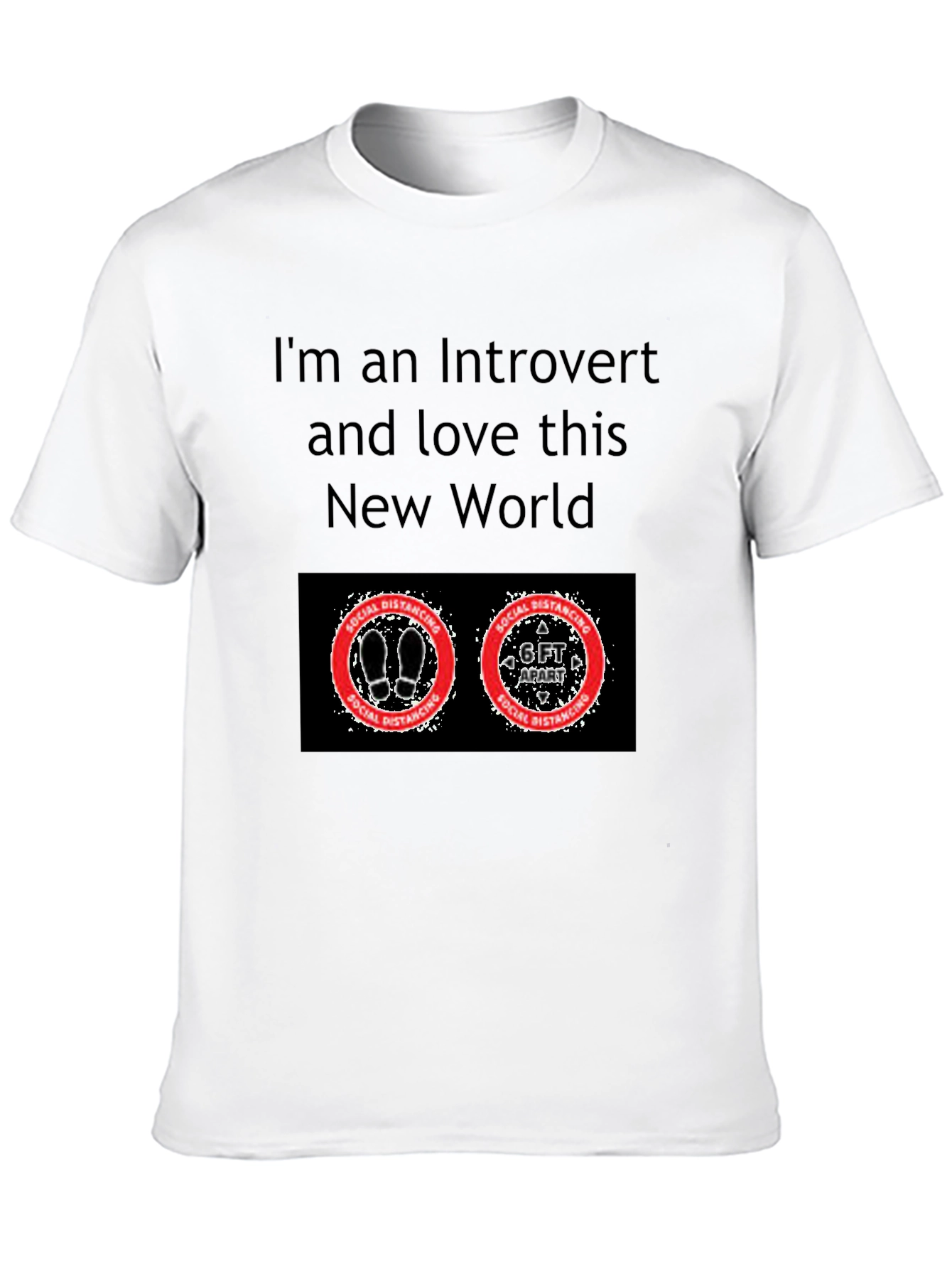 Introvert Social Distancing Graphic T-Shirt