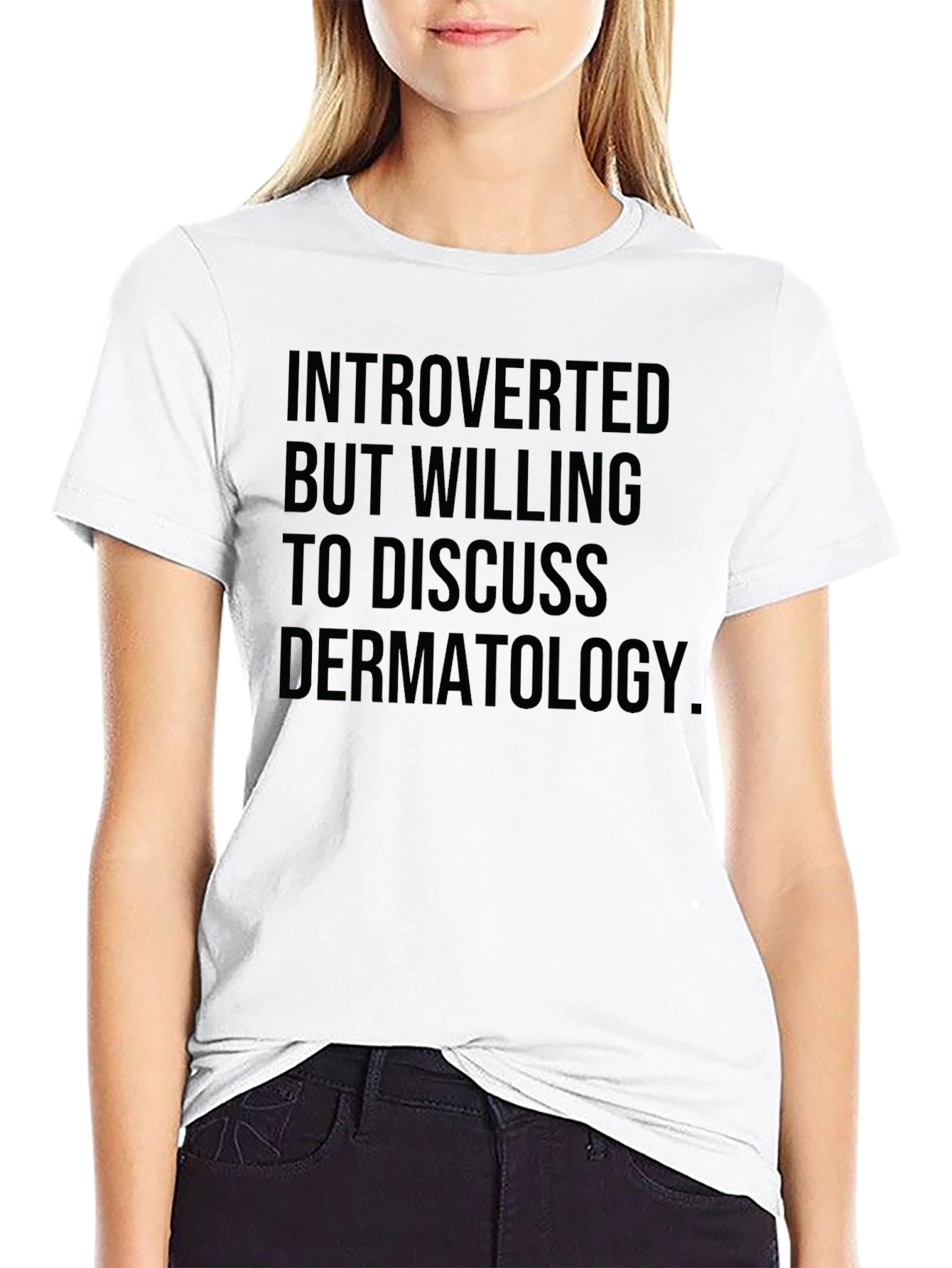 Introverted Dermatology Tee - Black T-Shirt