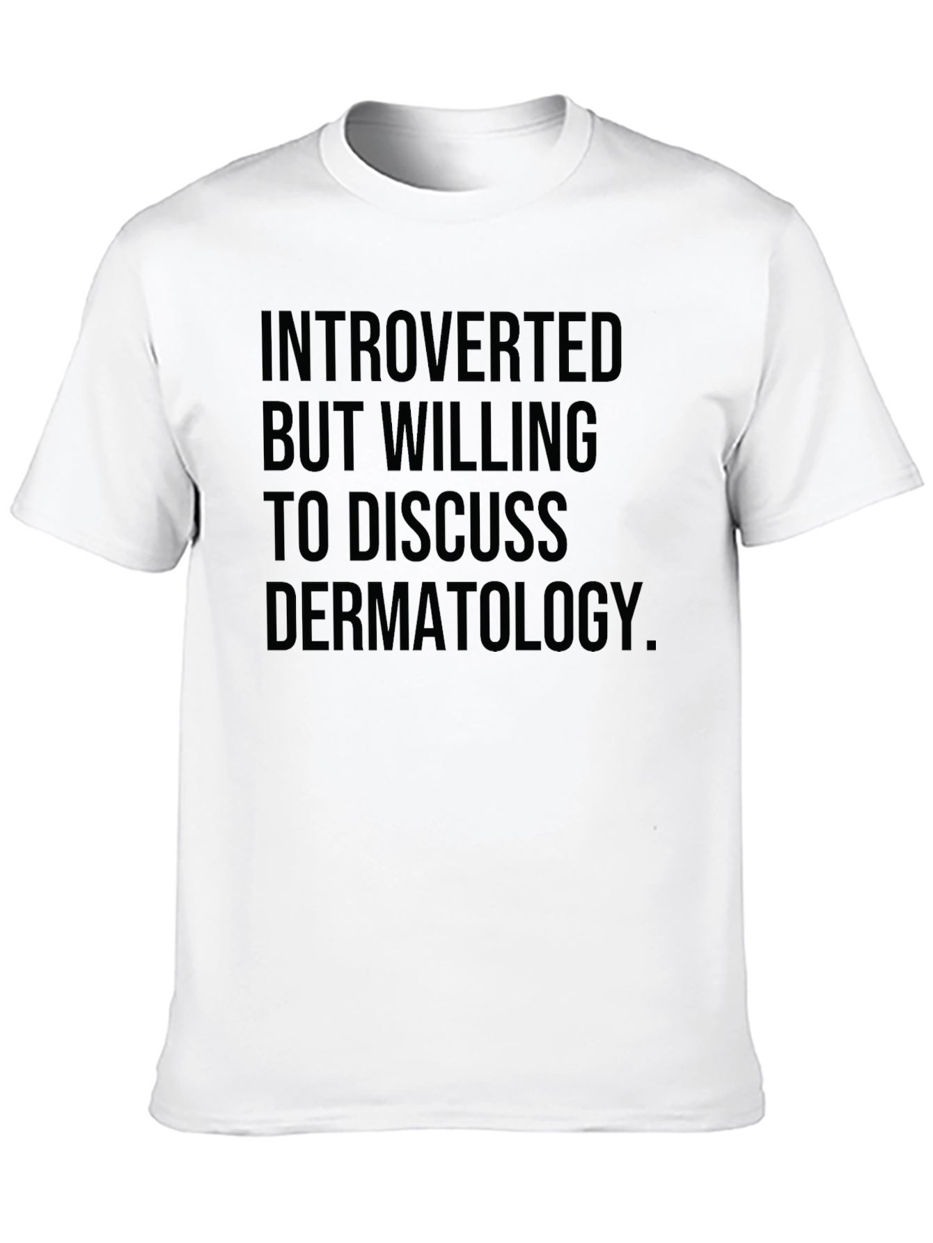 Introverted Dermatology Tee - Black T-Shirt