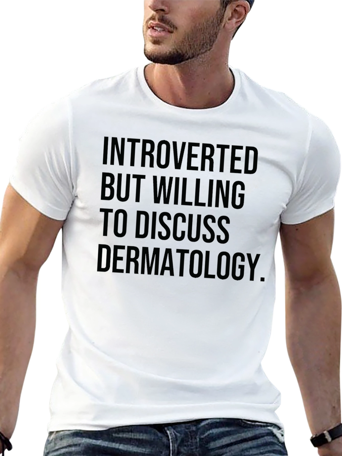 Introverted Dermatology Tee - Black T-Shirt