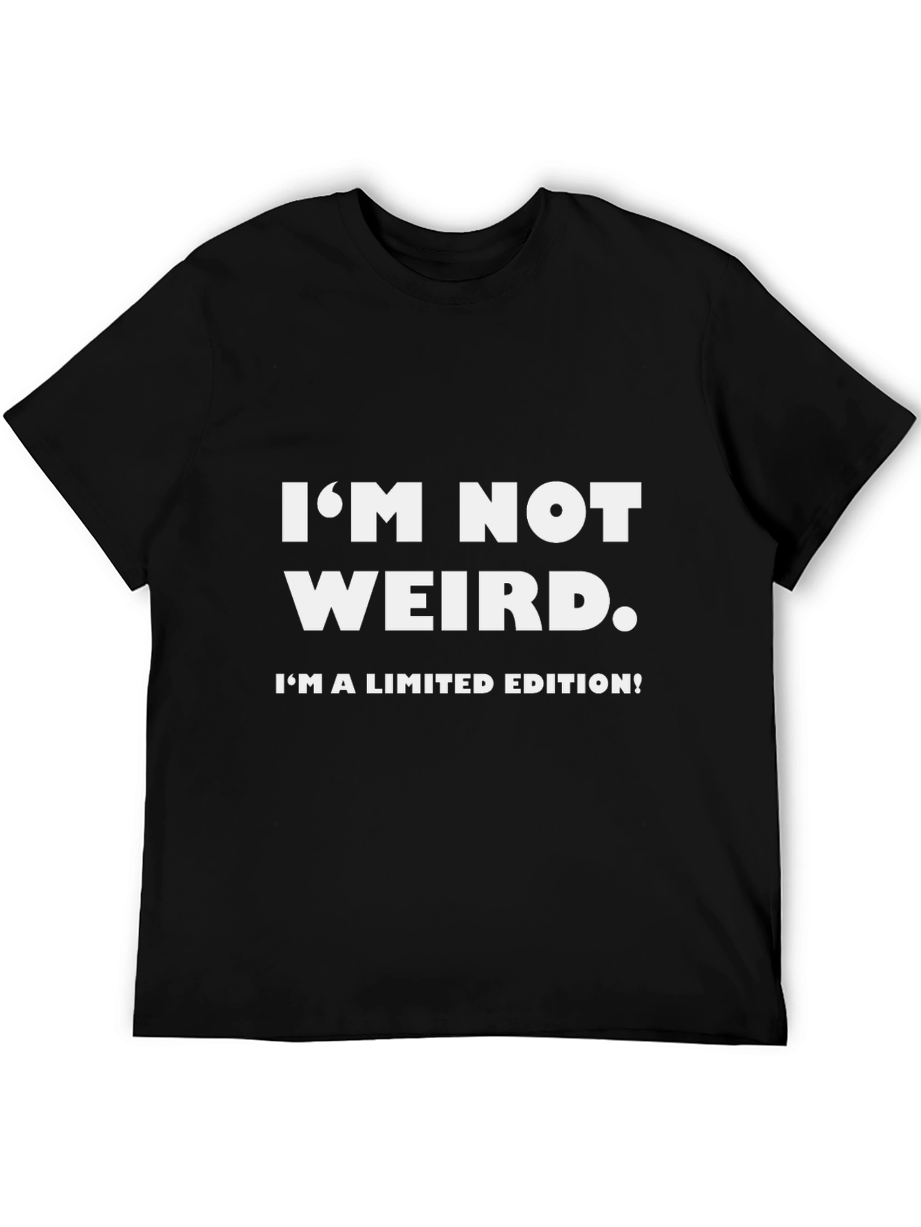 Limited Edition Funny Graphic T-Shirt - Black