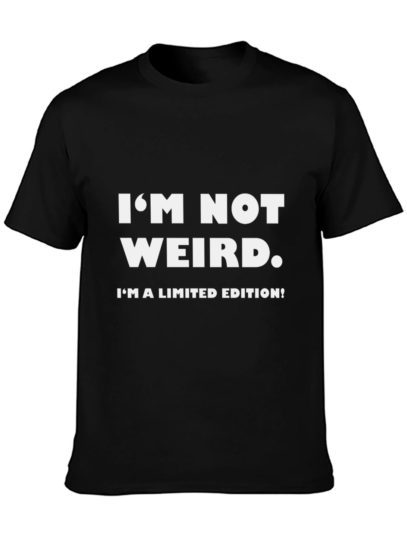 Limited Edition Funny Graphic T-Shirt - Black