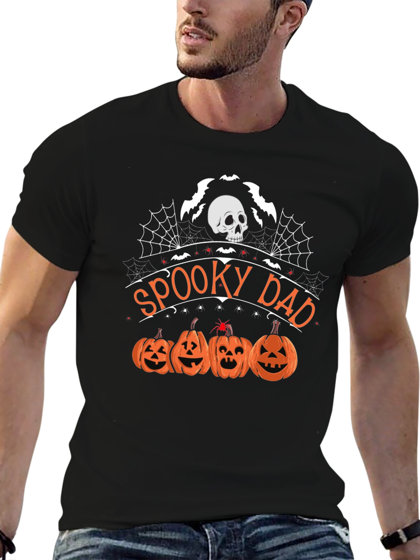 Spooky Dad Halloween Graphic T-Shirt