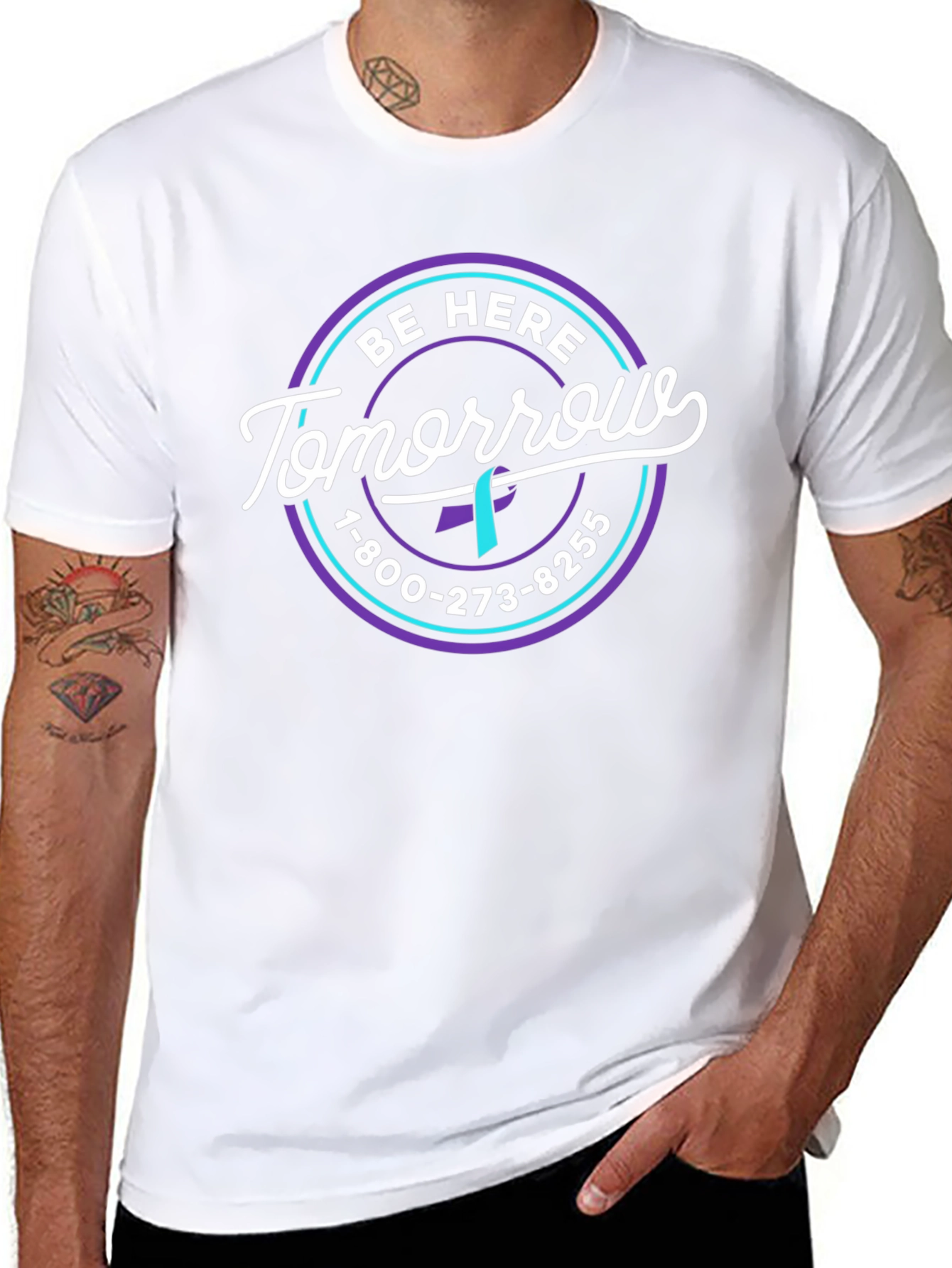 Be Here Tomorrow T-Shirt: Suicide Prevention Awareness
