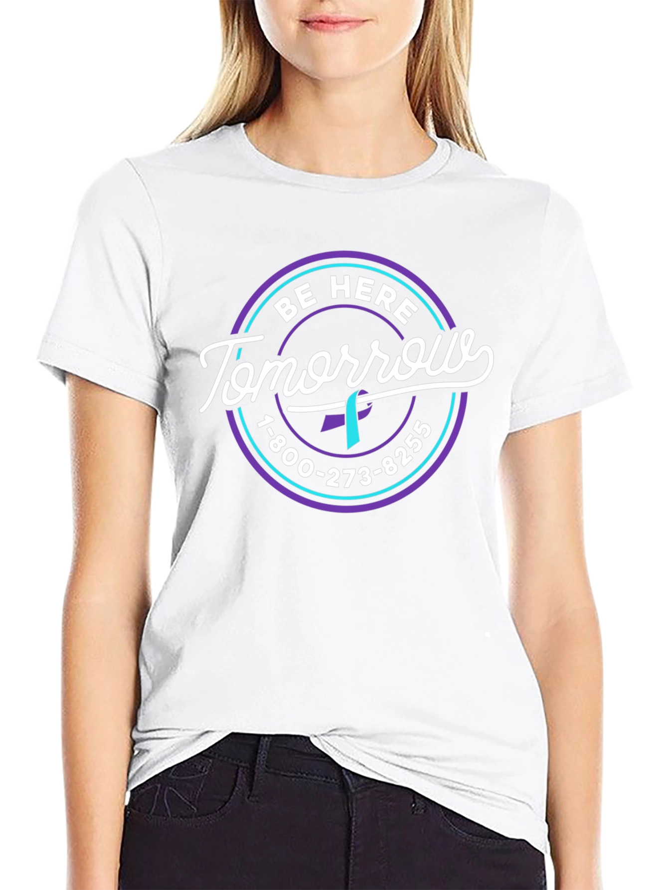 Be Here Tomorrow T-Shirt: Suicide Prevention Awareness