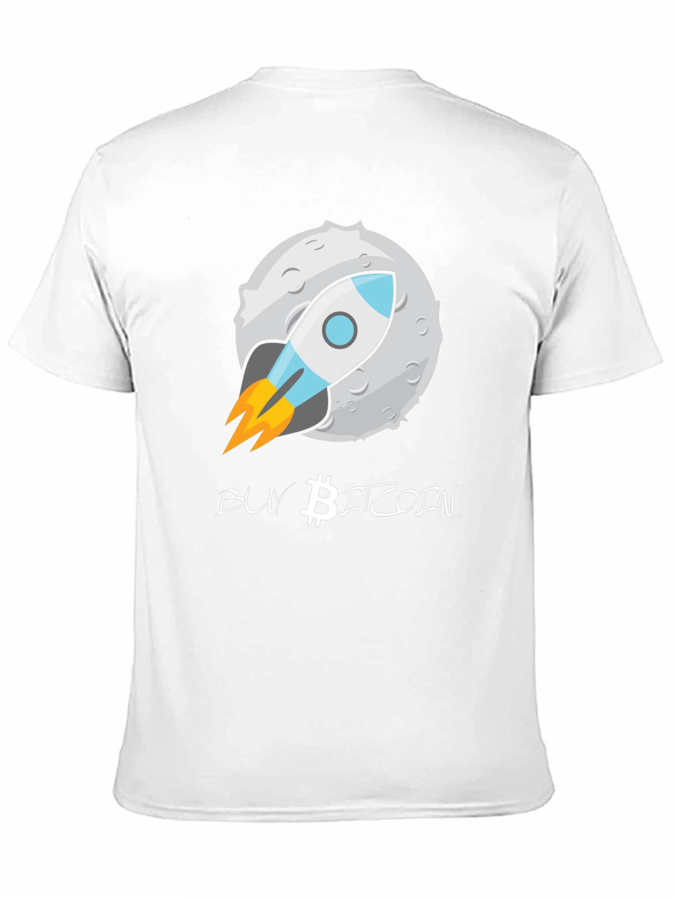 Buy Bitcoin Moon Rocket T-Shirt - Crypto Enthusiast Tee