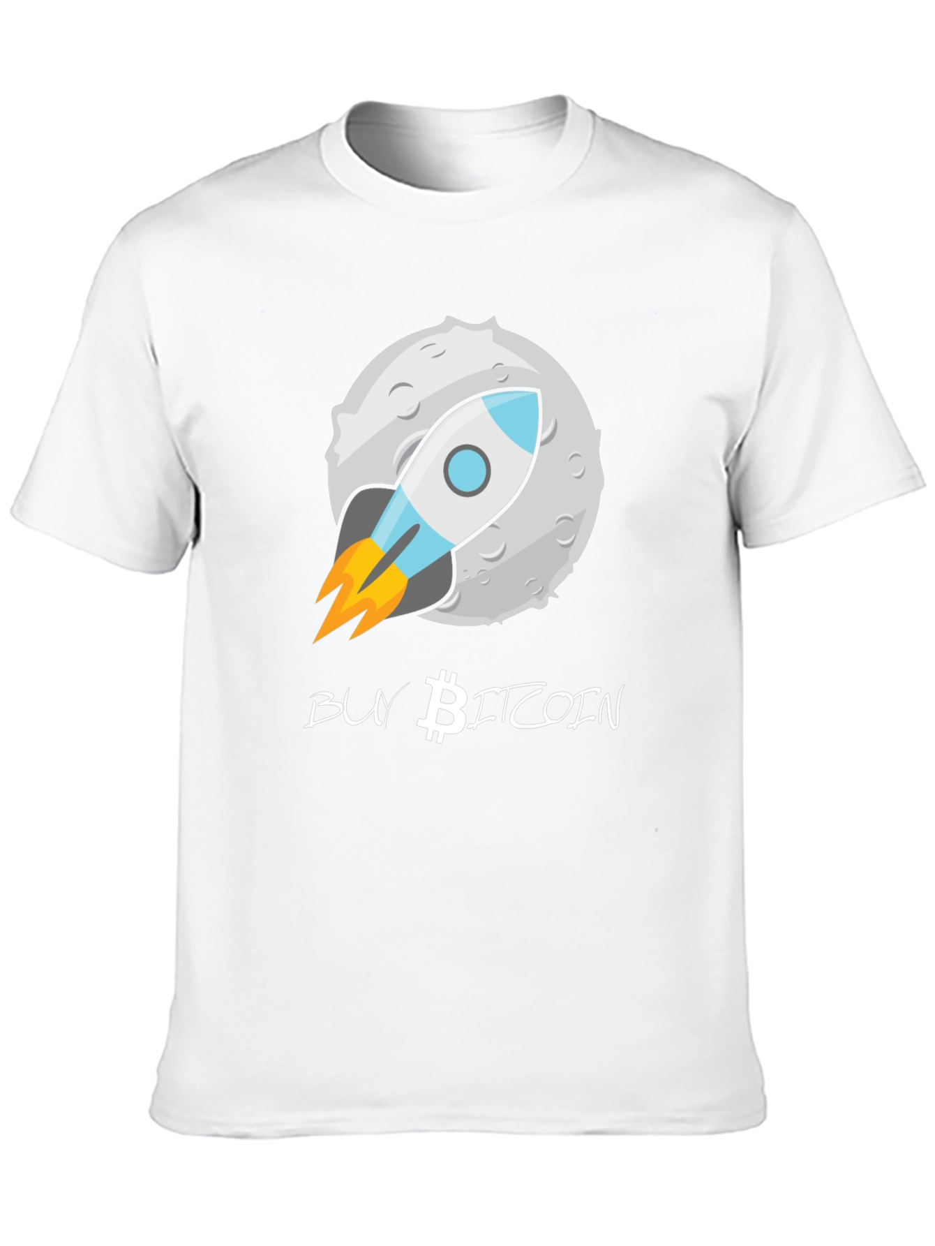 Buy Bitcoin Moon Rocket T-Shirt - Crypto Enthusiast Tee