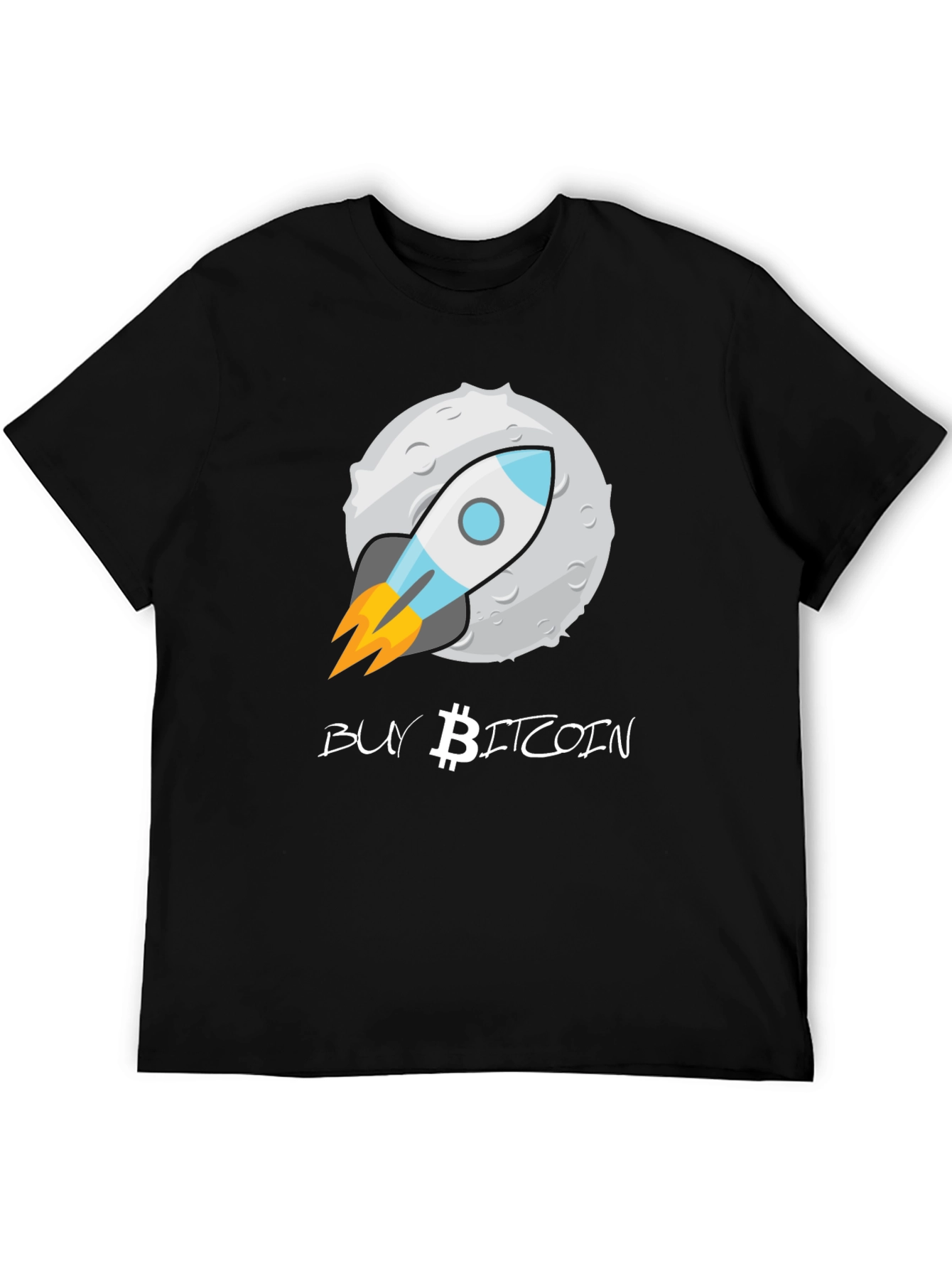 Buy Bitcoin Moon Rocket T-Shirt - Crypto Enthusiast Tee