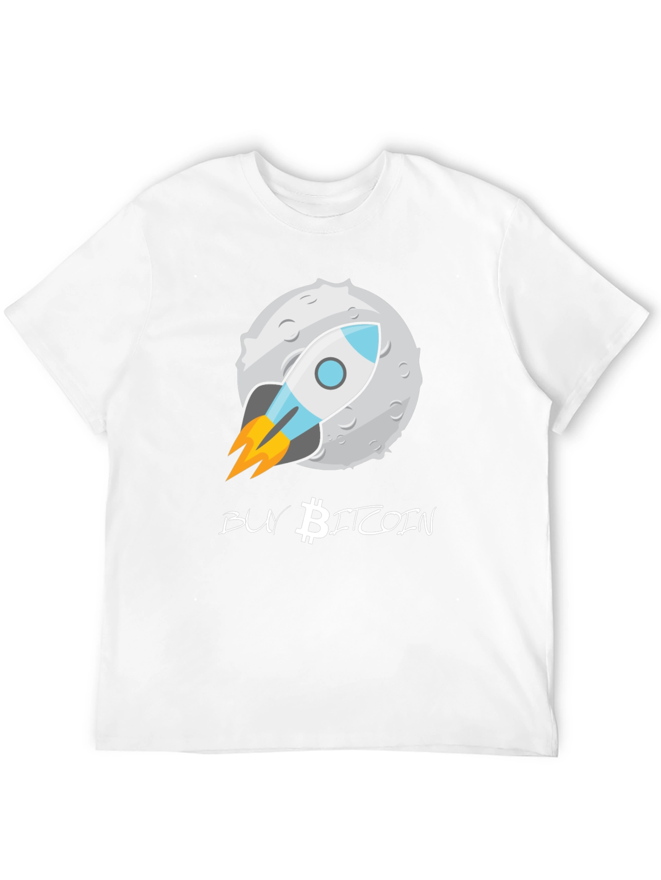 Buy Bitcoin Moon Rocket T-Shirt - Crypto Enthusiast Tee