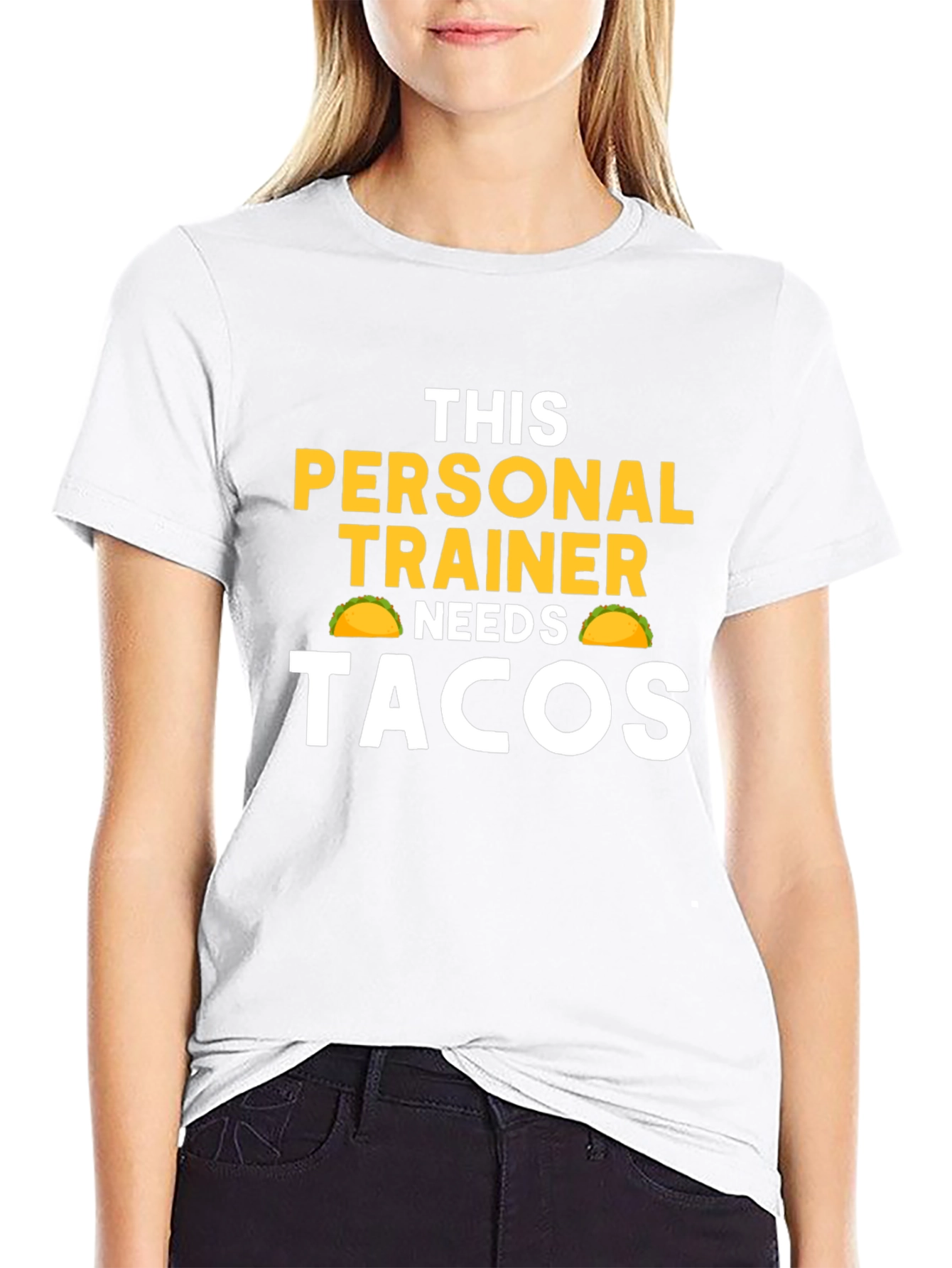 Personal Trainer Needs Tacos Funny Graphic Tee