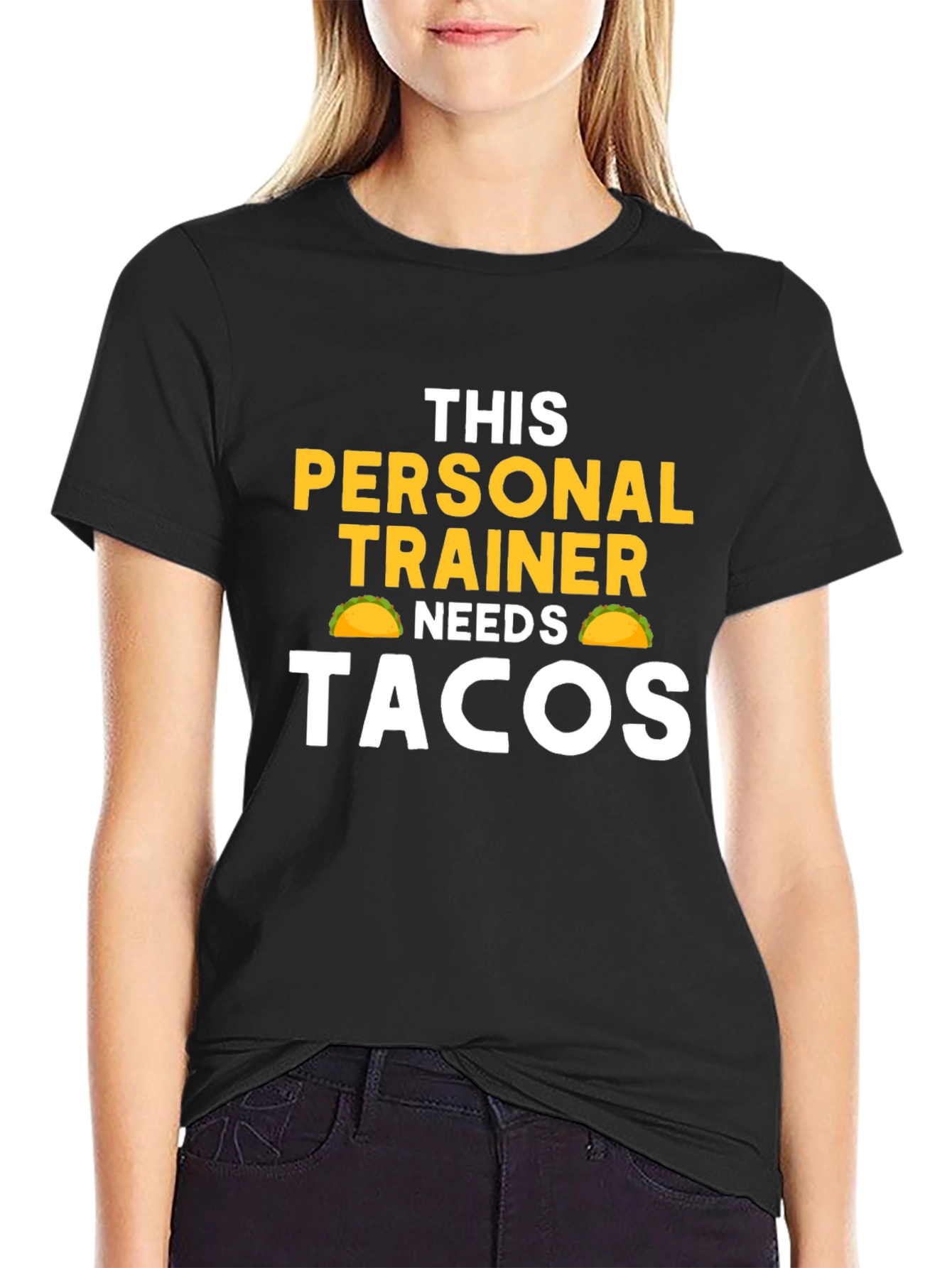 Personal Trainer Needs Tacos Funny Graphic Tee