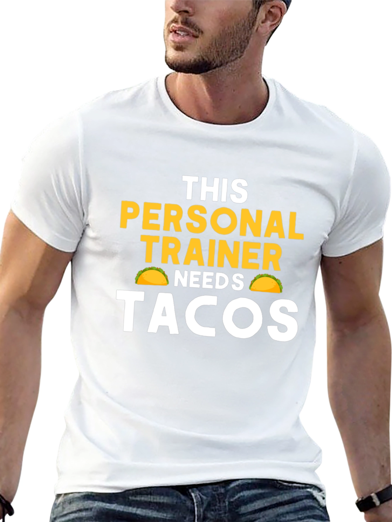 Personal Trainer Needs Tacos Funny Graphic Tee