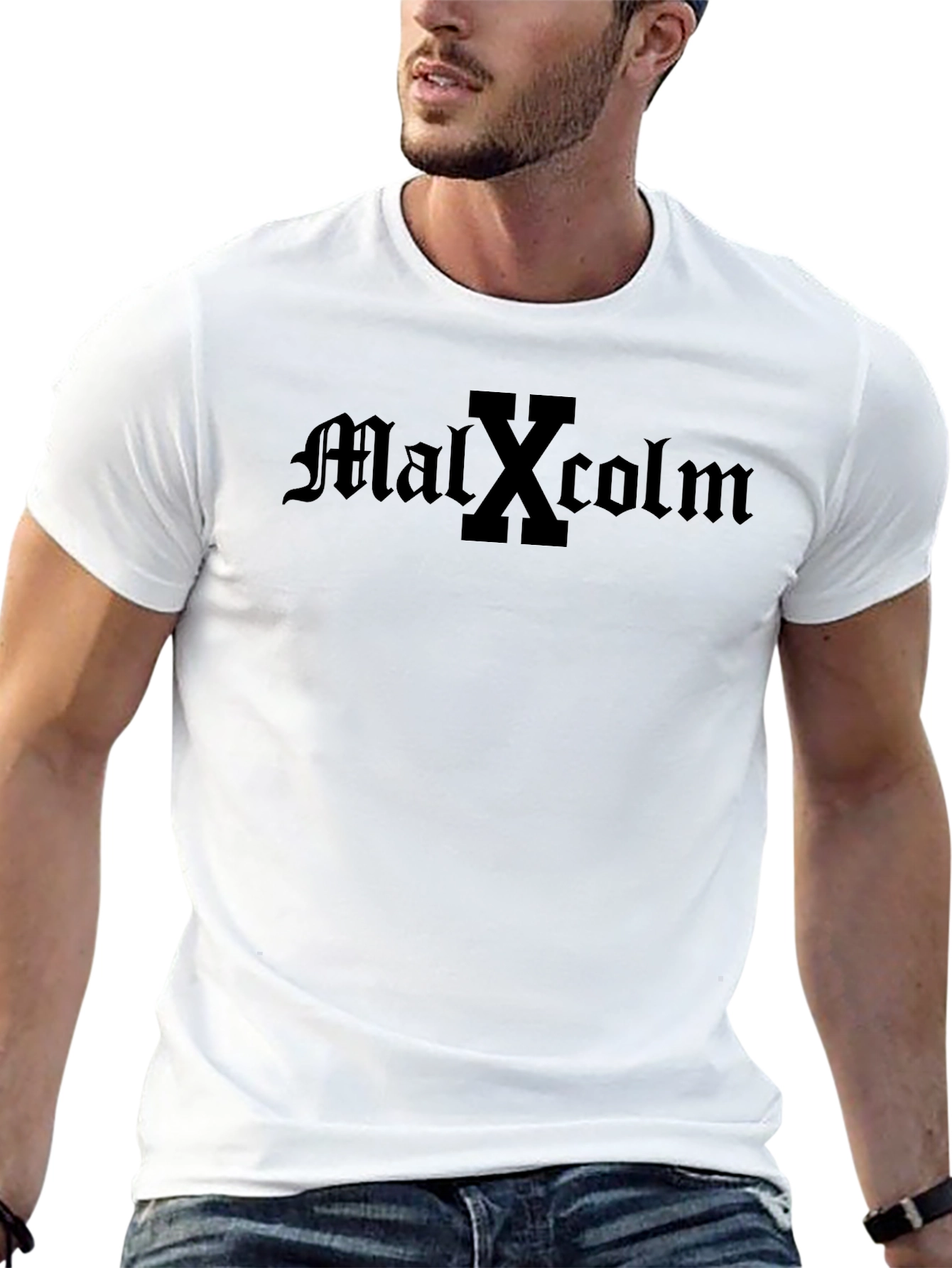 Malcolm X Black Graphic T-Shirt